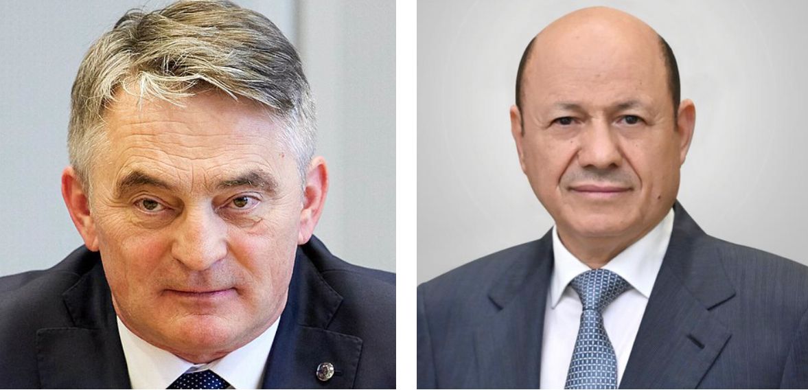 President Al-Alimi congratulates President of Bosnia and Herzegovina on Independence Day