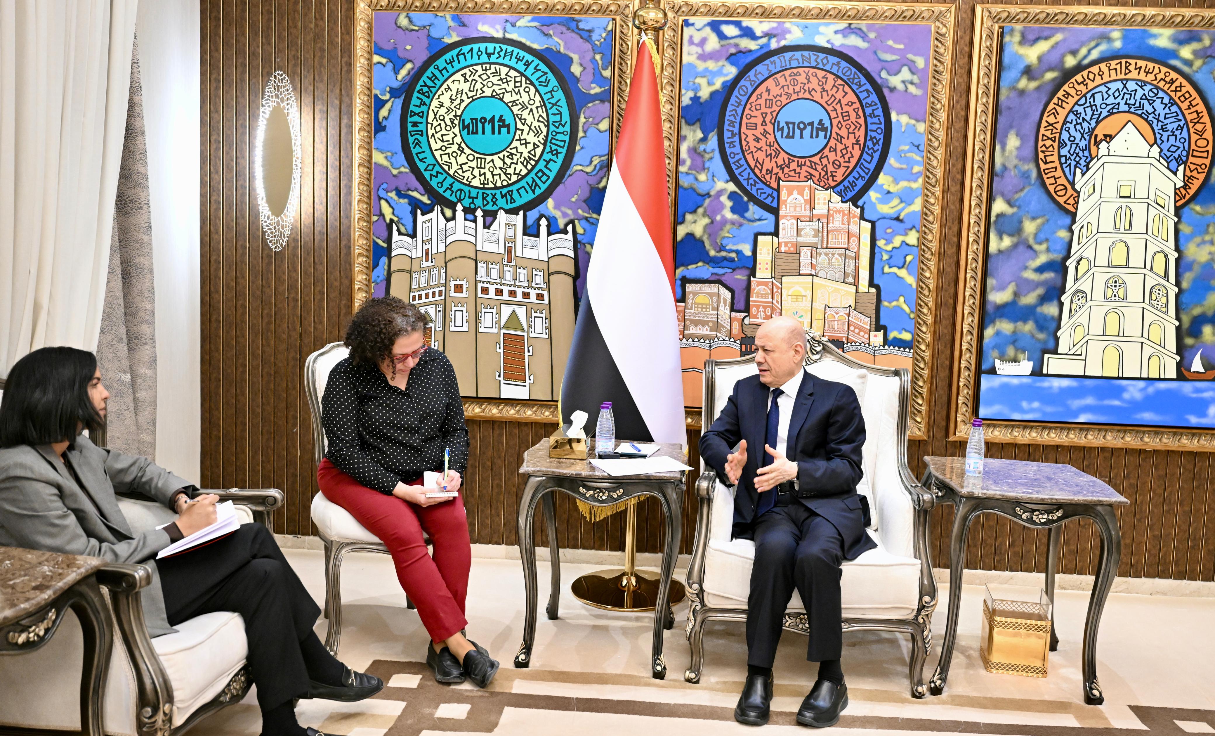 President Al-Alimi Praises European Support for State’s Legal Standing and Efforts to De-escalate Tensions and Protect Civilians