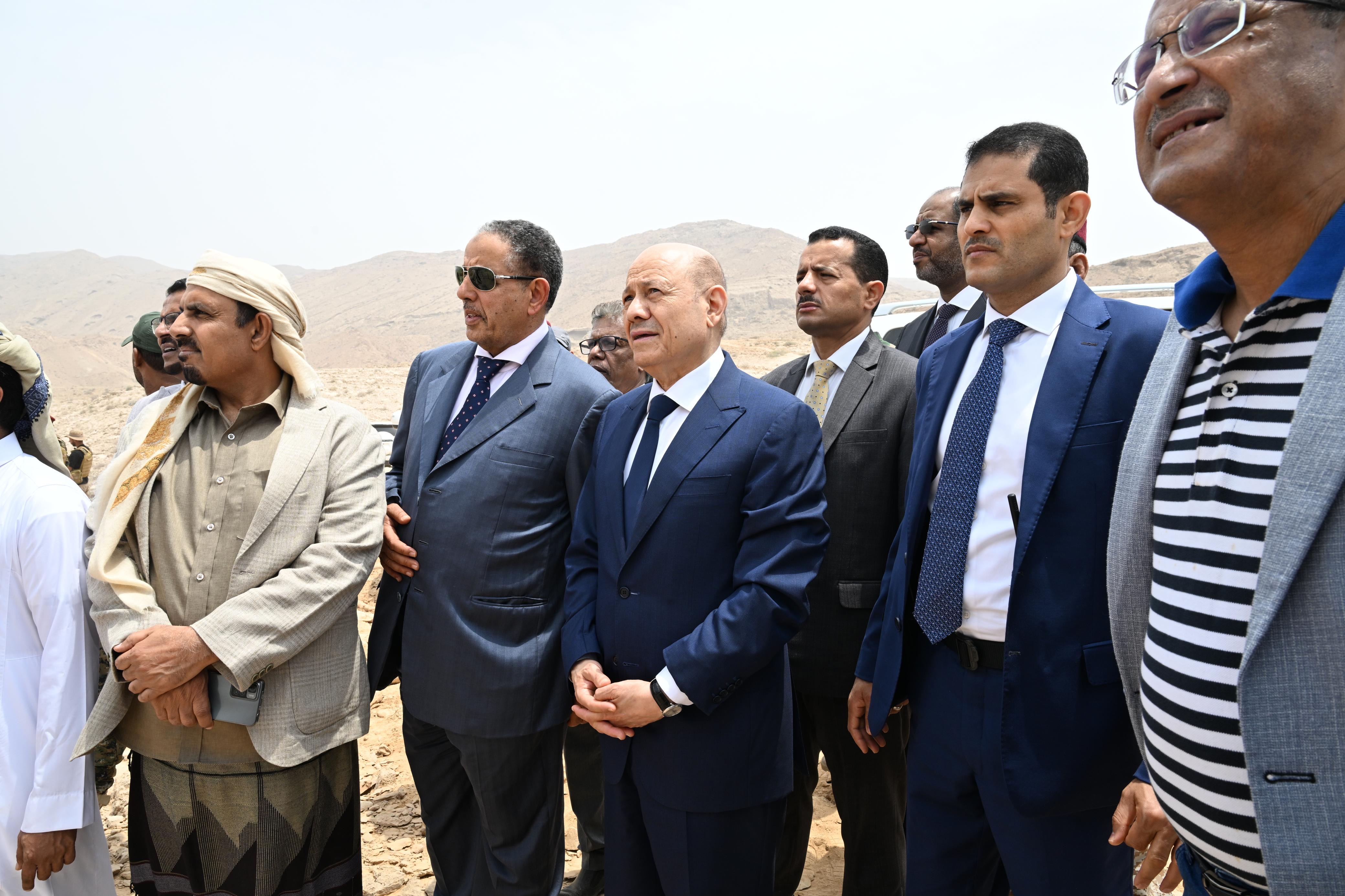 PRESIDENT AL-ALIMI INSPECTS NUMBER OF DEVELOPMENT PROJECTS IN AL MUKALLA