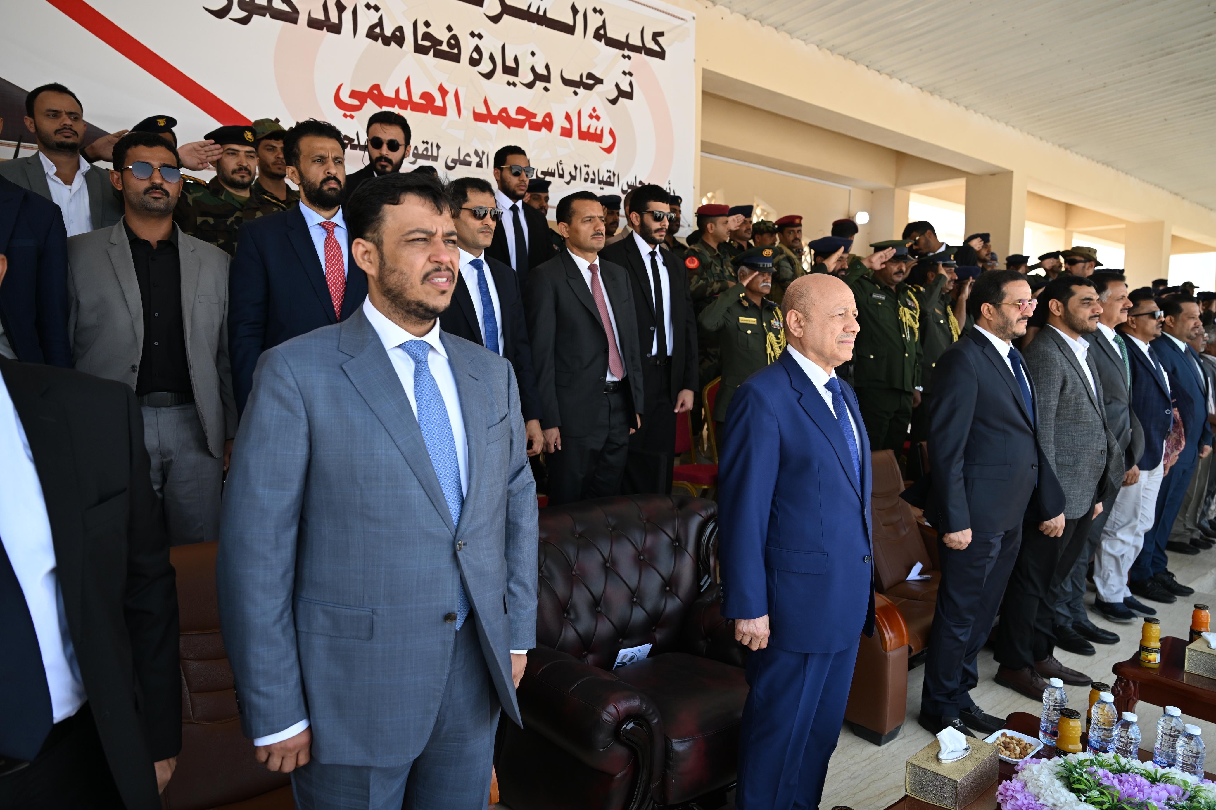 PRESIDENT AL-ALIMI ALONG WITH ABDULLAH AL-ALIMI AND OTHMAN MUJLI VISIT HADHRAMAUT POLICE COLLEGE (1)