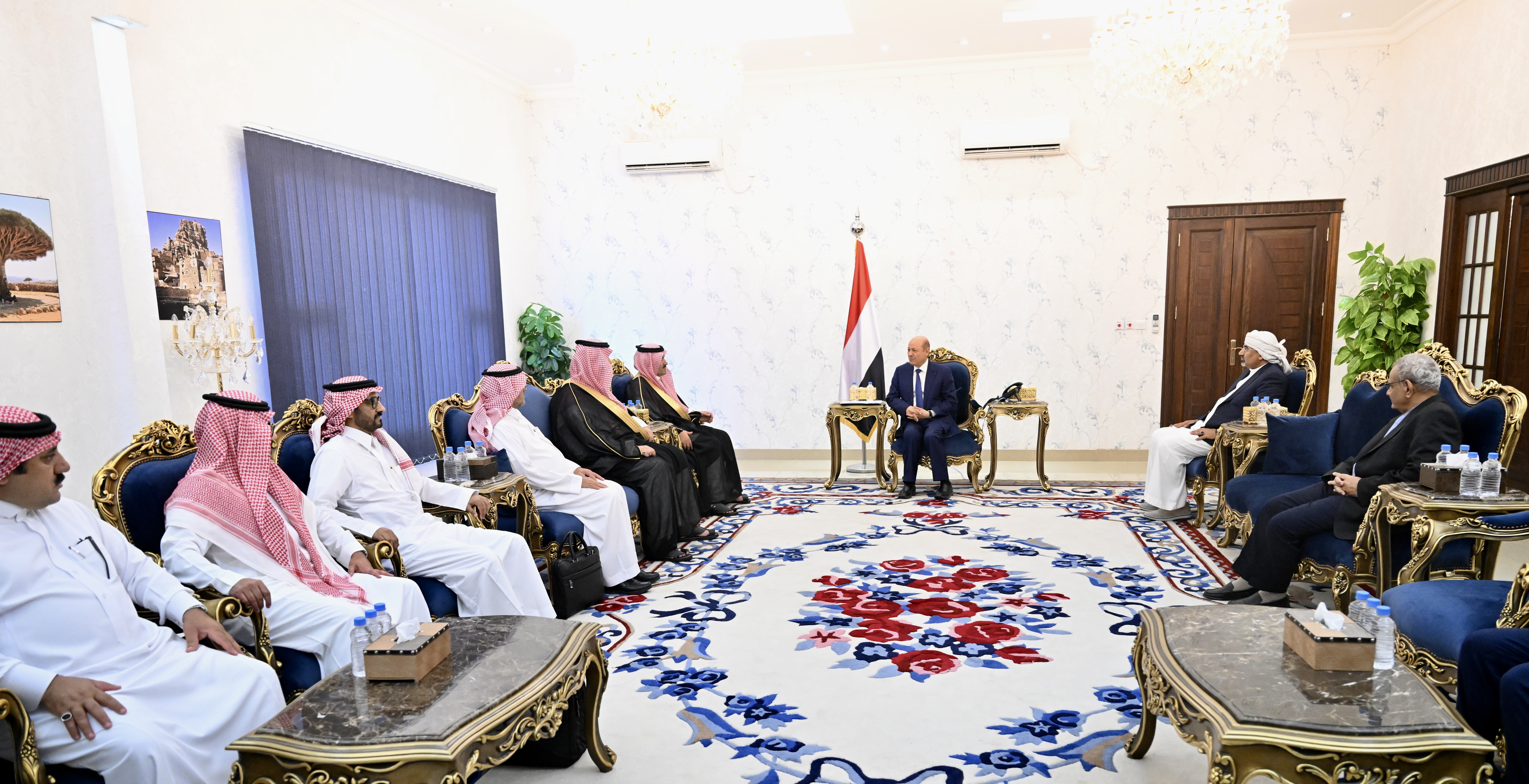 The President of the PLC receives the Ambassador of the Kingdom of Saudi Arabia to Yemen in Aden Tue, 09 May 2023