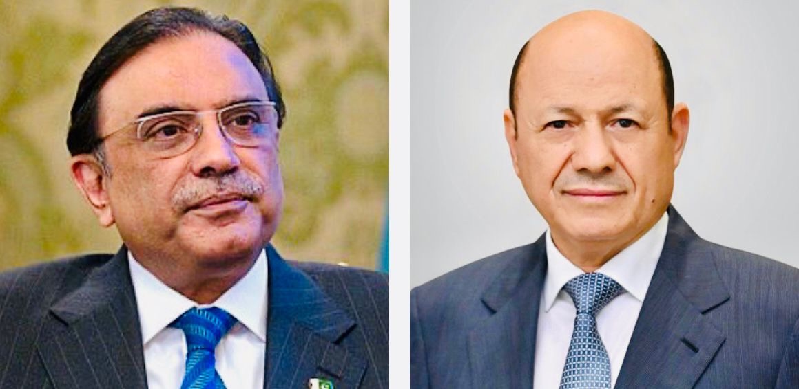 President Al-Alimi congratulates Asif Zardari   on his election as President of Pakistan 