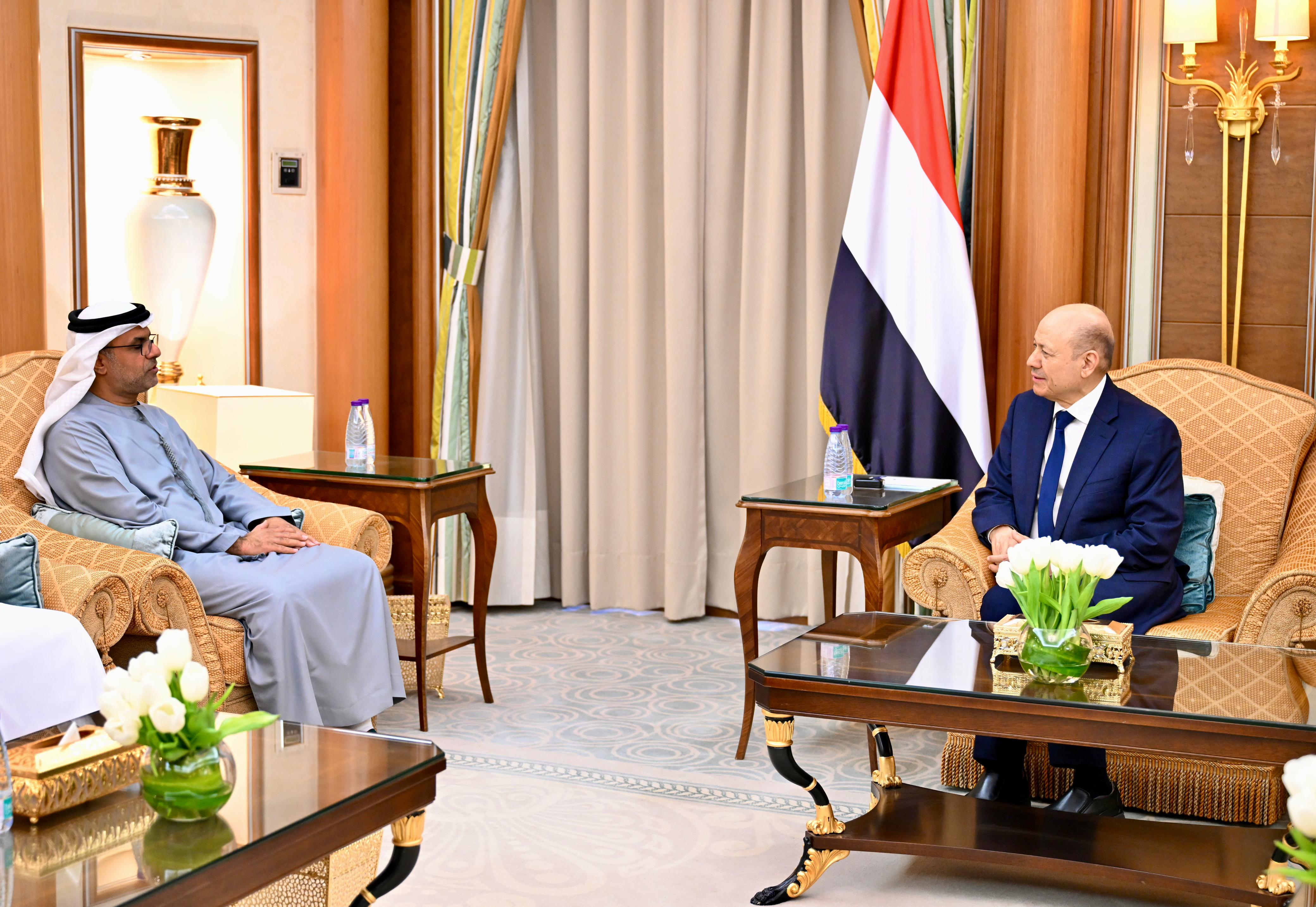 President Al- Alimi receives UAE Ambassador to Yemen