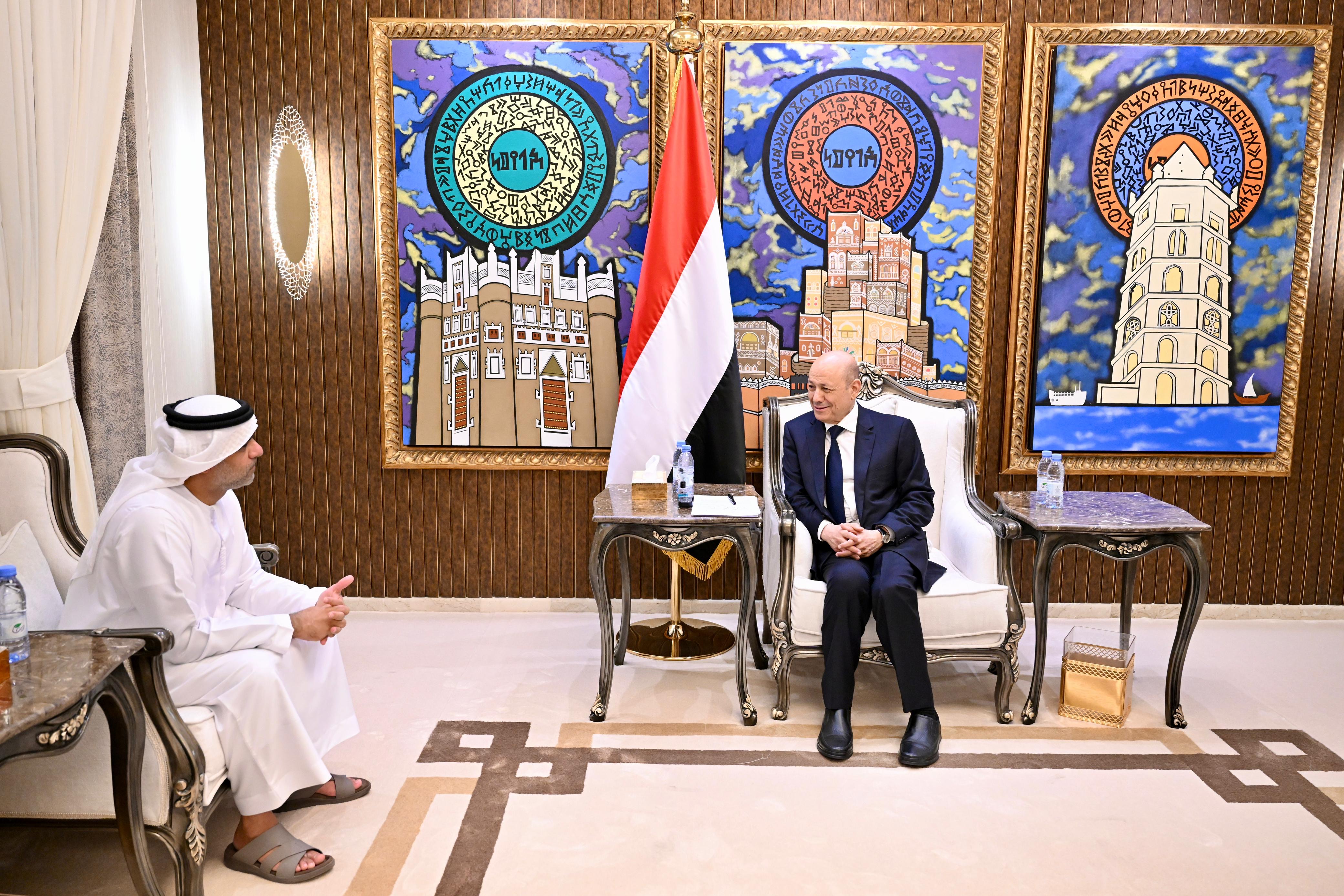 PRESIDENT AL-ALIMI RECEIVES UAE AMBASSADOR