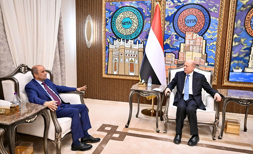 President of the Presidential Leadership Council Receives Prime Minister