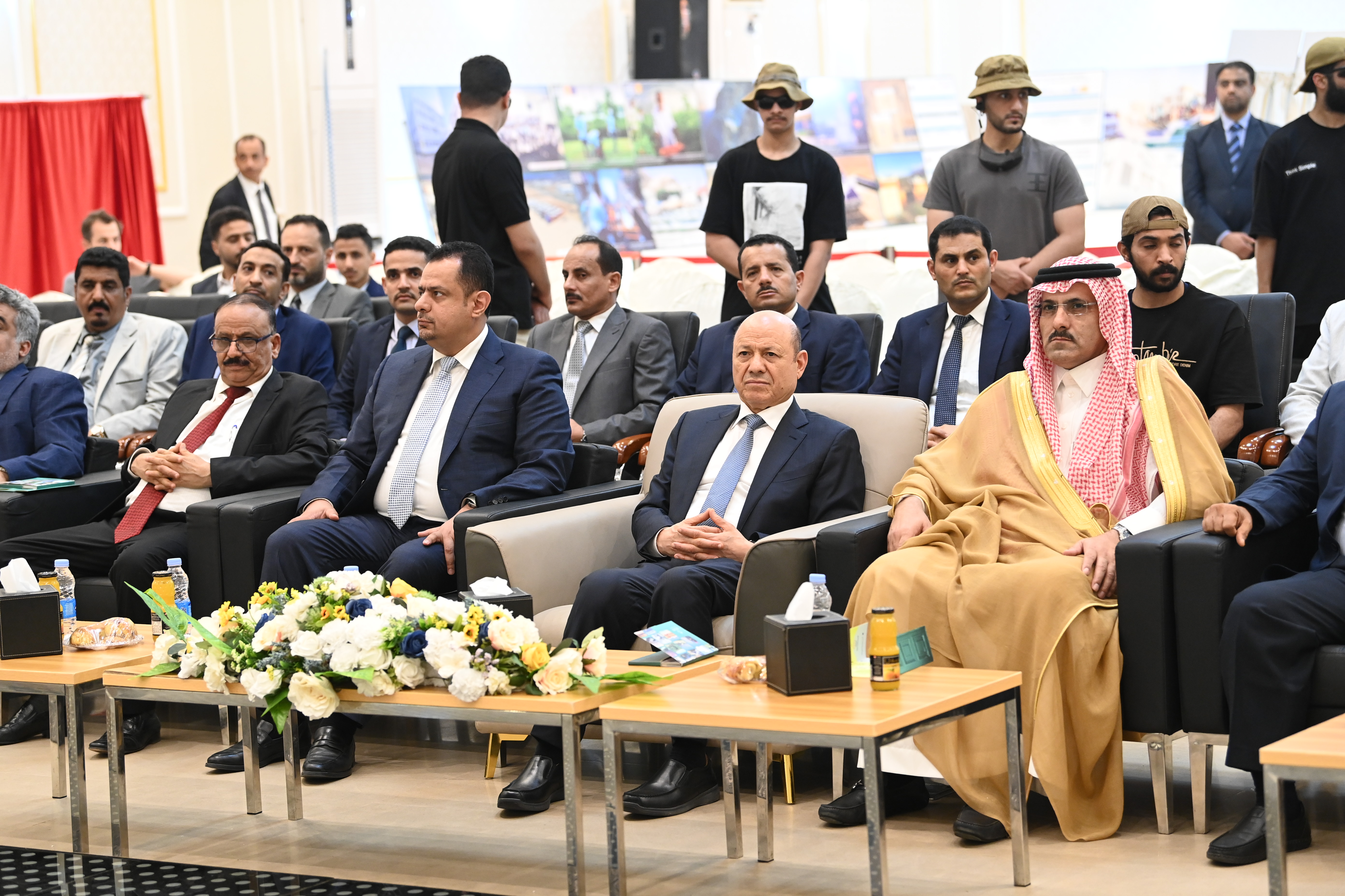 President al-Alimi attends attended a celebration to launch a package of Saudi funded projects ,visits MASAM Demining Project