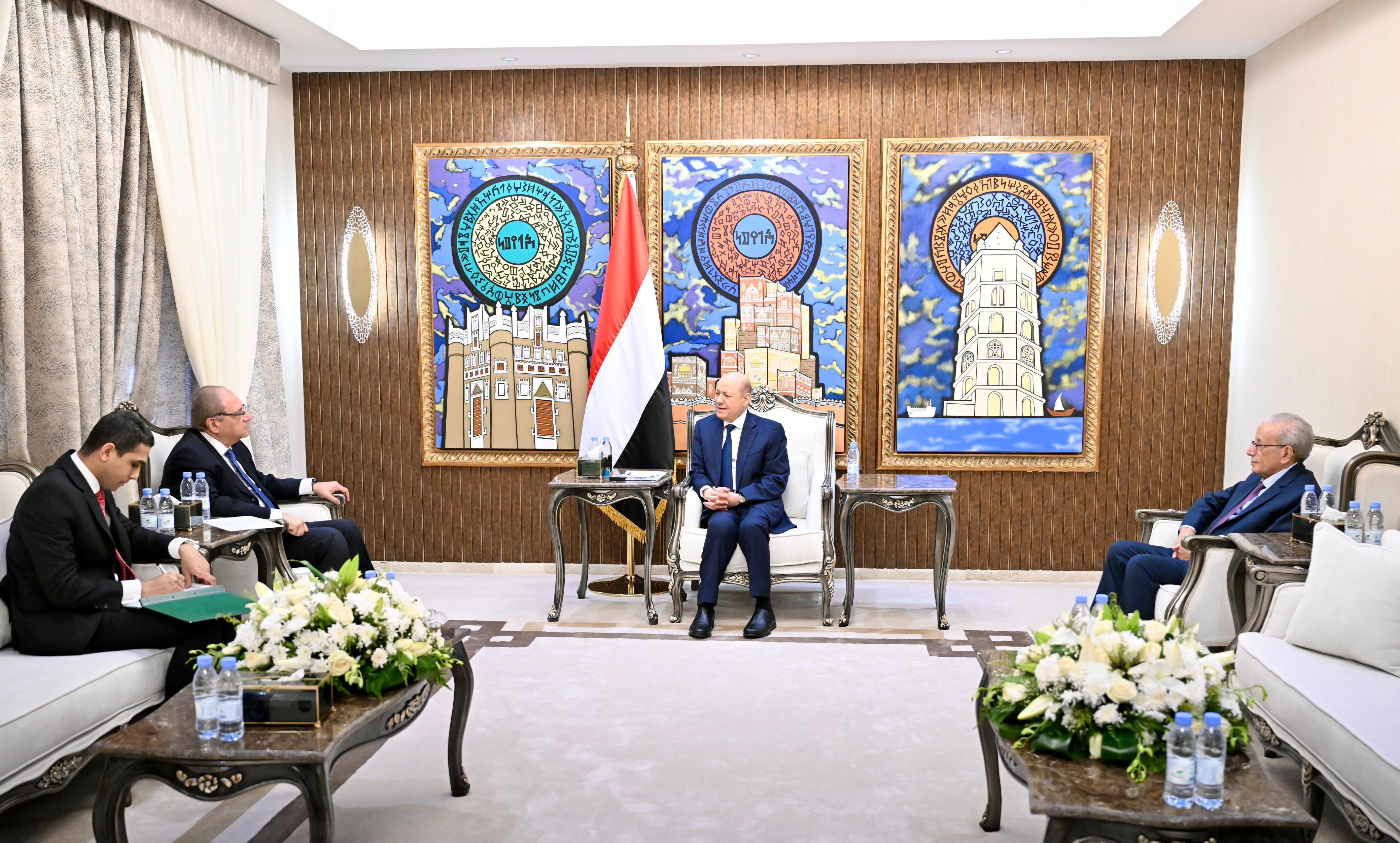 PRESIDENT AL-ALIMI RECEIVES AMBASSADOR OF ARAB REPUBLIC OF EGYPT