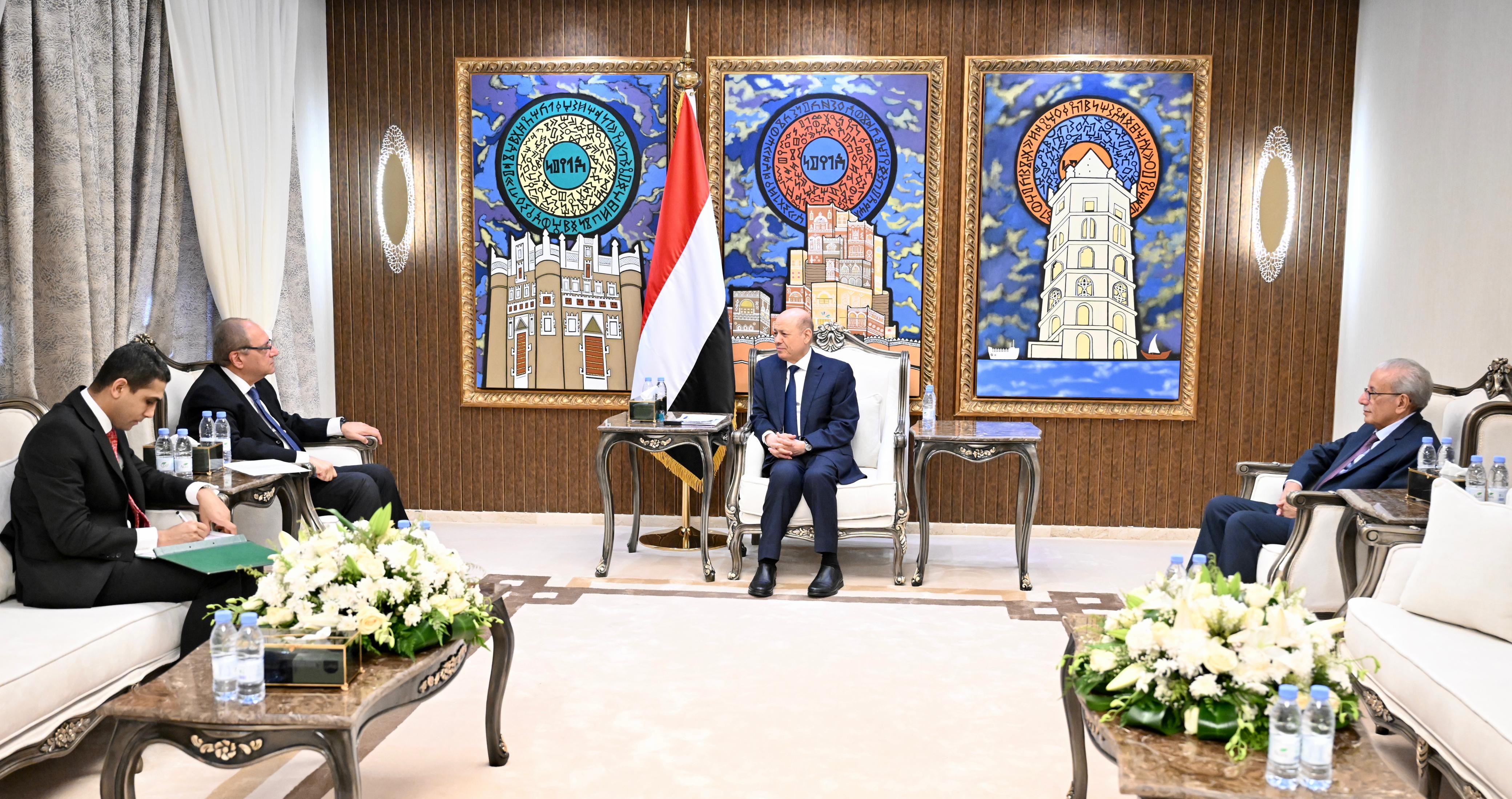 PRESIDENT AL-ALIMI RECEIVES AMBASSADOR OF ARAB REPUBLIC OF EGYPT