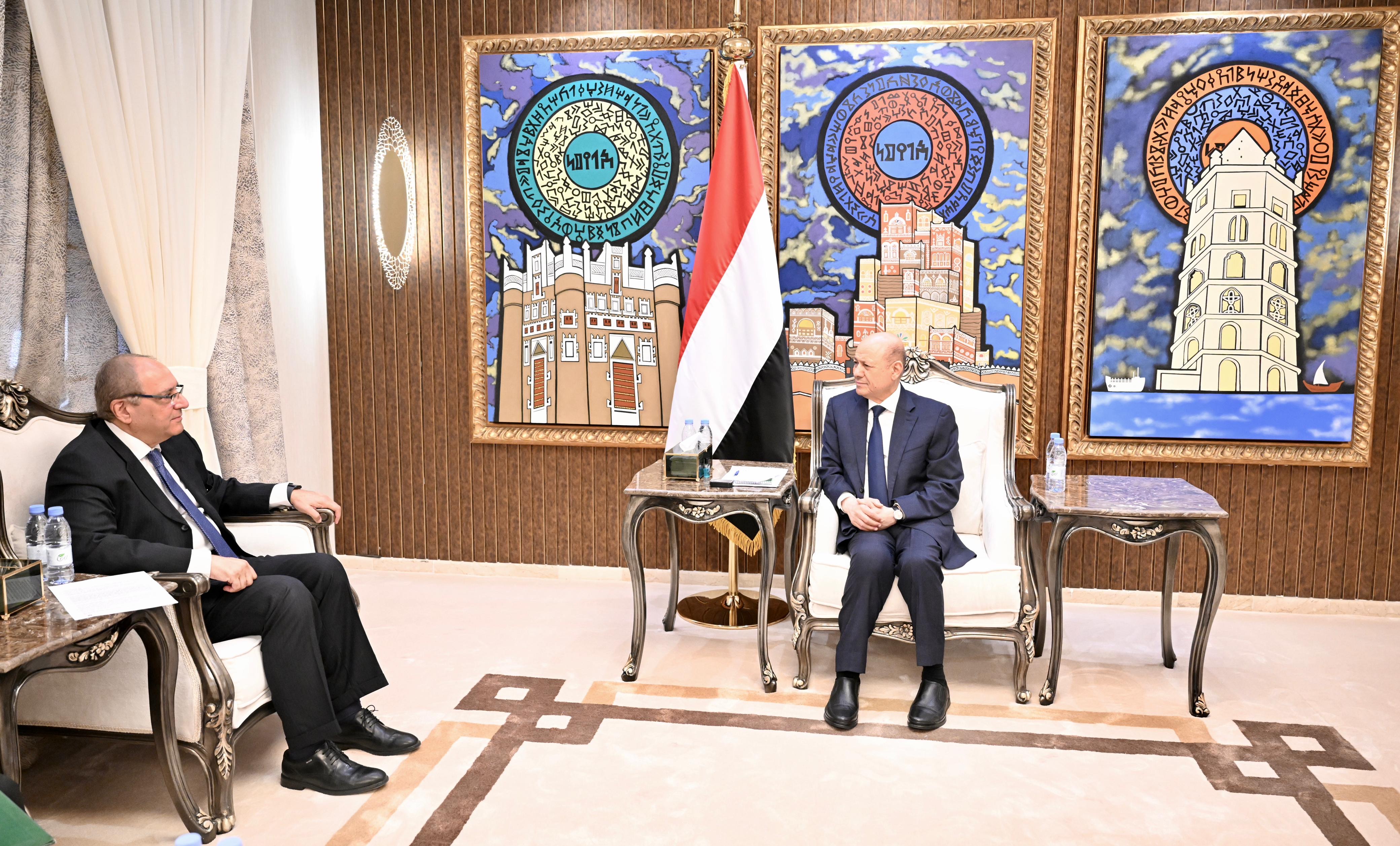 PRESIDENT AL-ALIMI RECEIVES AMBASSADOR OF ARAB REPUBLIC OF EGYPT