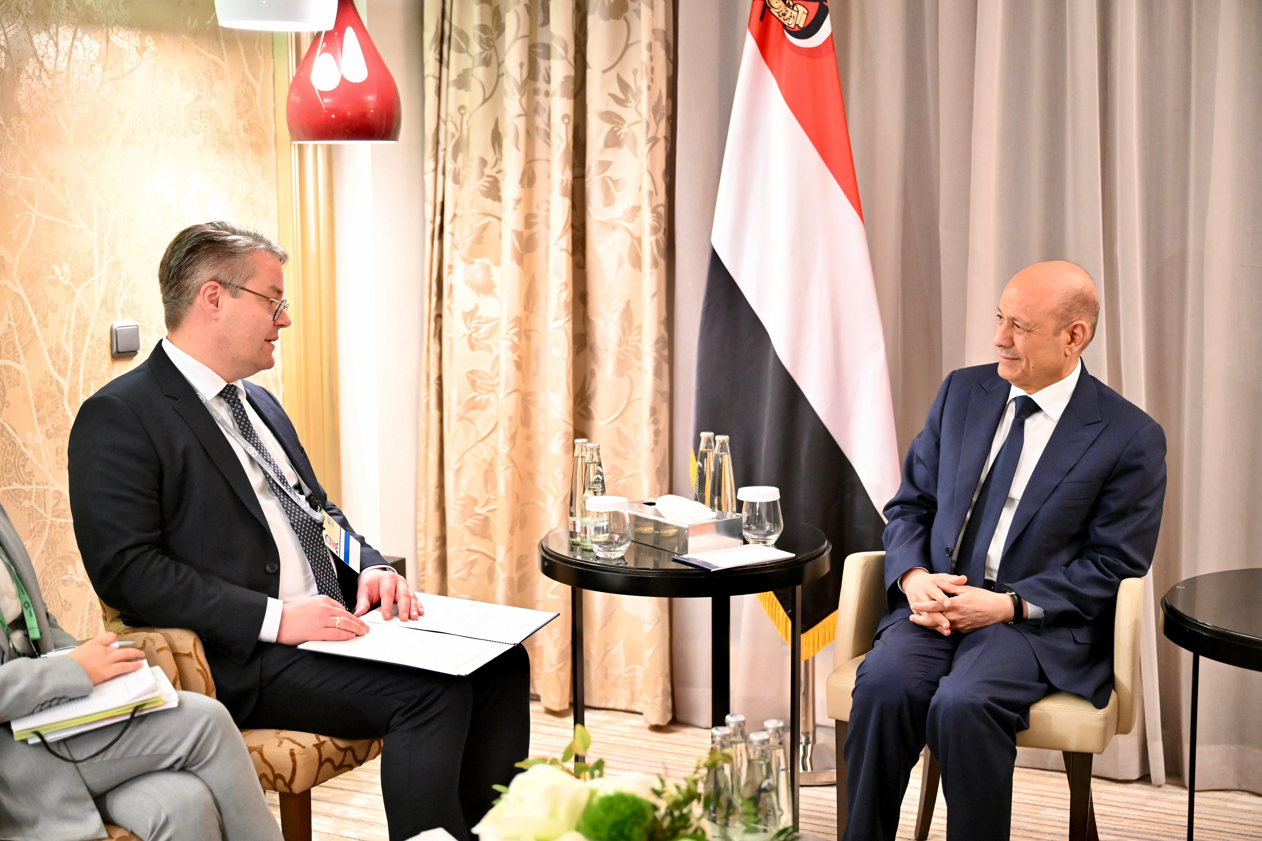 President al- Alimi receives German  Minister of State