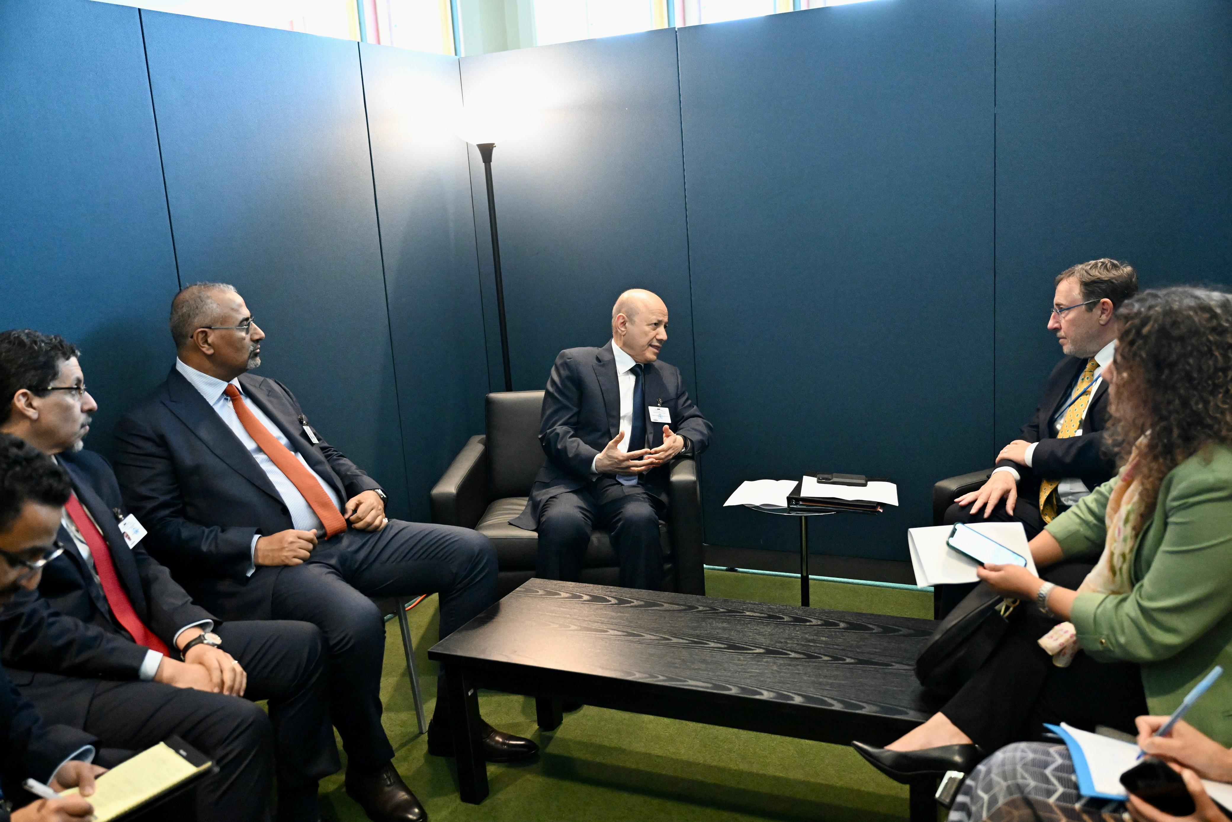 President Al-Alimi meets with Director of UNDP in New York