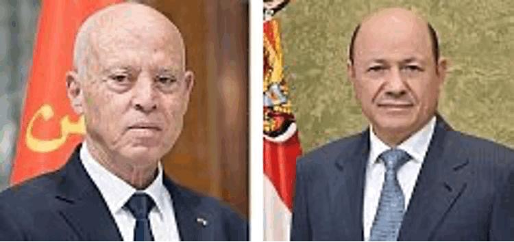 President Al-Alimi Congratulates Tunisian President on Independence Day