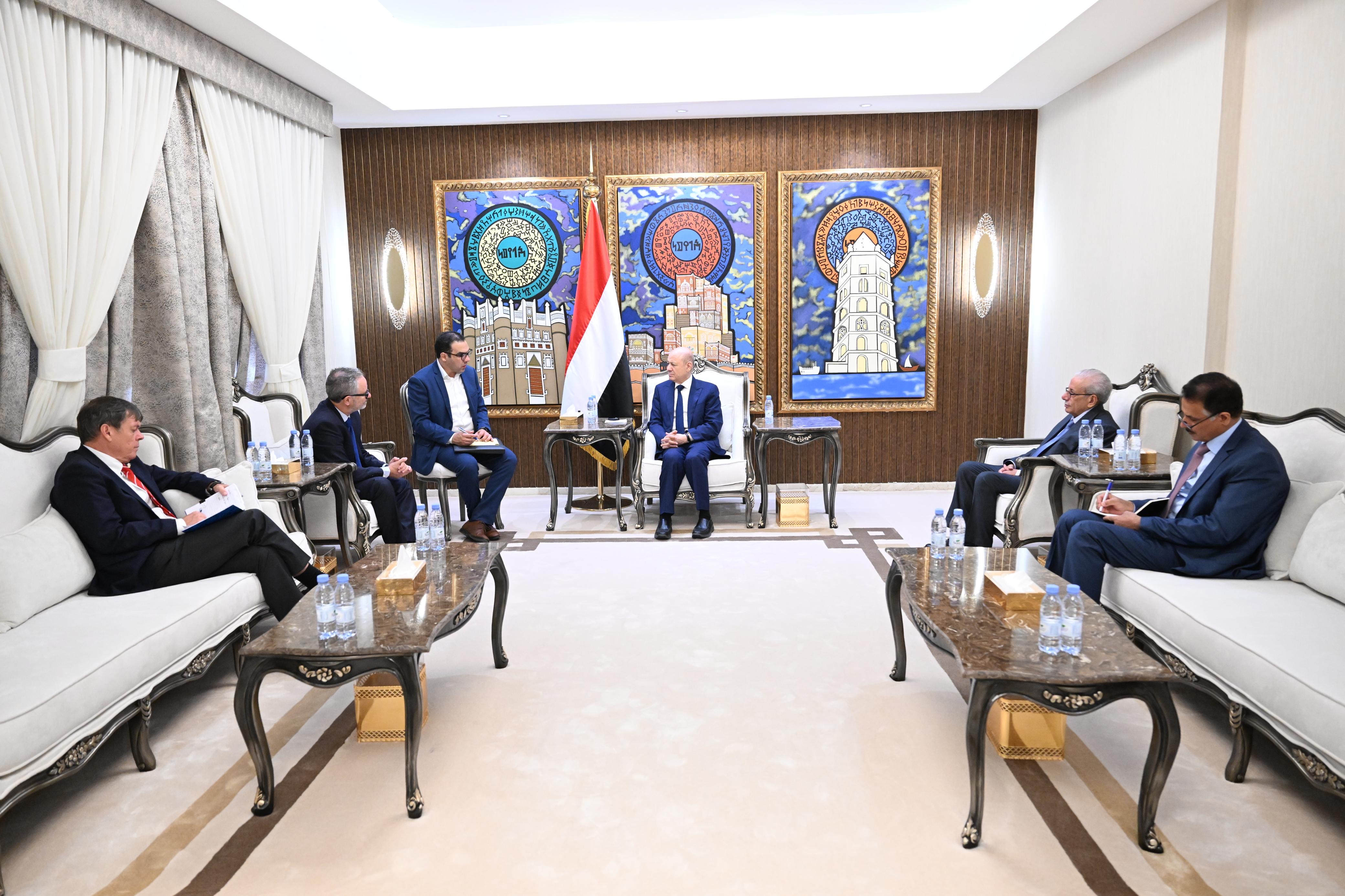 PRESIDENT AL-ALIMI RECEIVES HEAD OF EU MISSION AND AMBASSADOR OF GERMANY