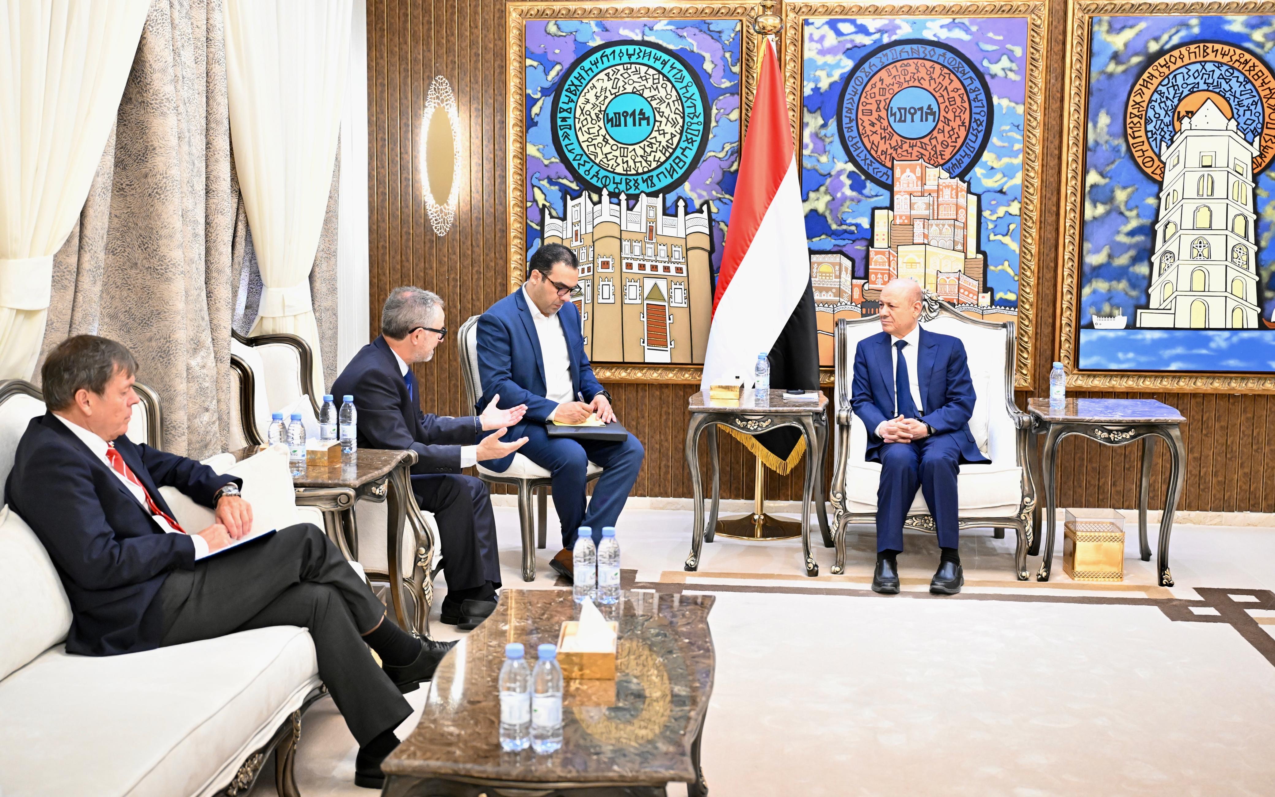 PRESIDENT AL-ALIMI RECEIVES HEAD OF EU MISSION AND AMBASSADOR OF GERMANY