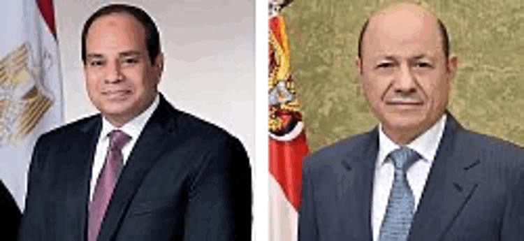 President Al-Alimi Congratulates President El-Sisi on Anniversary of July 23rd Revolution