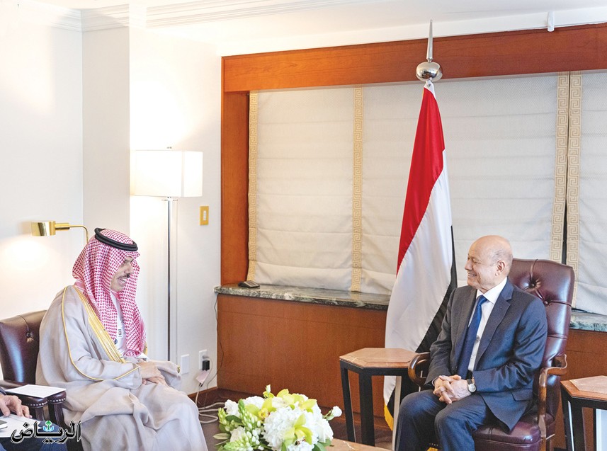 President Al- Alimi receives Saudi Foreign Minister