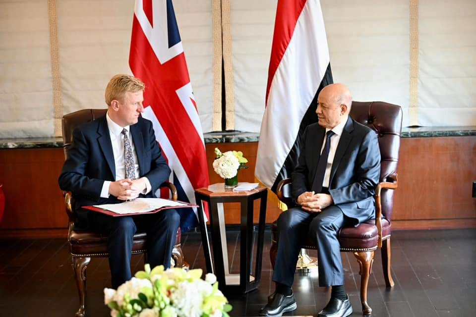 President Al- Alimi receives British Deputy Prime Minister