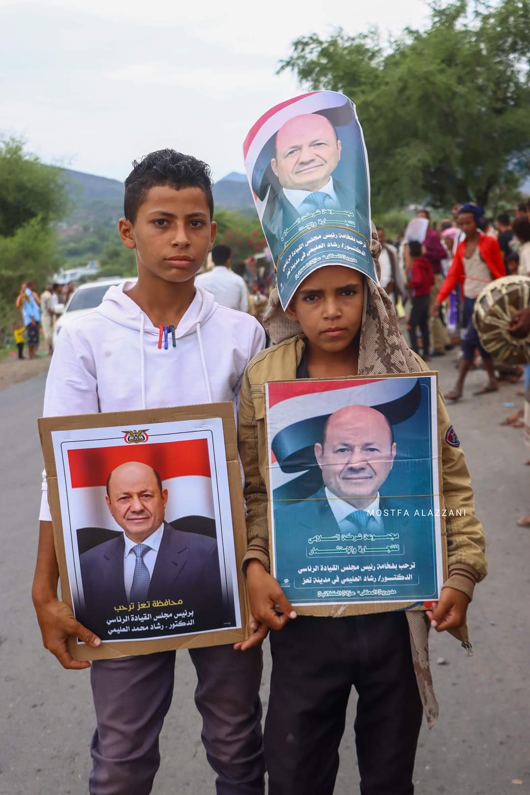 The popular reception of His Excellency President Al-Alimi during his visit to Taiz Governorate(3)