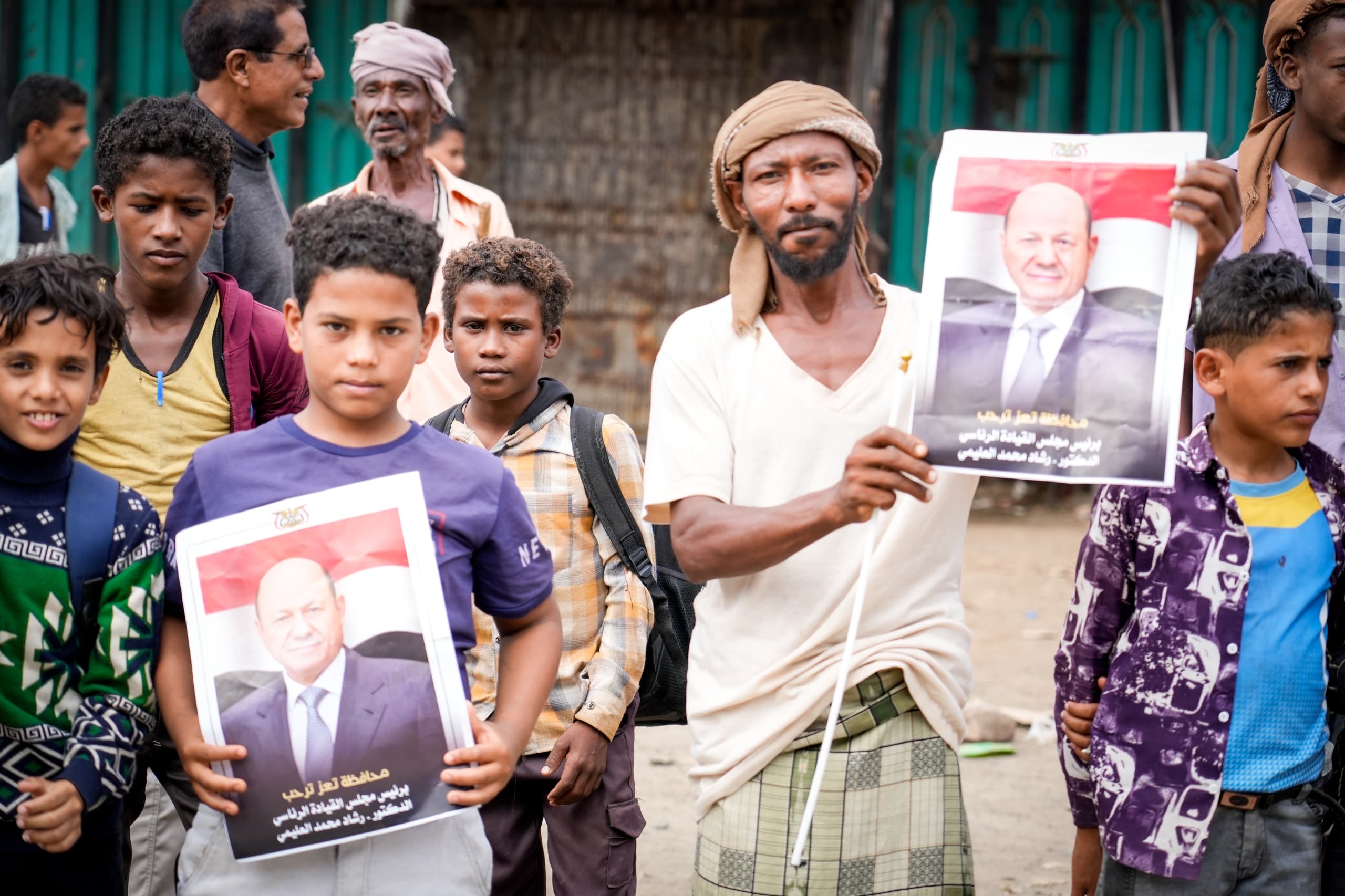 The popular reception of His Excellency President Al-Alimi during his visit to Taiz Governorate(2)