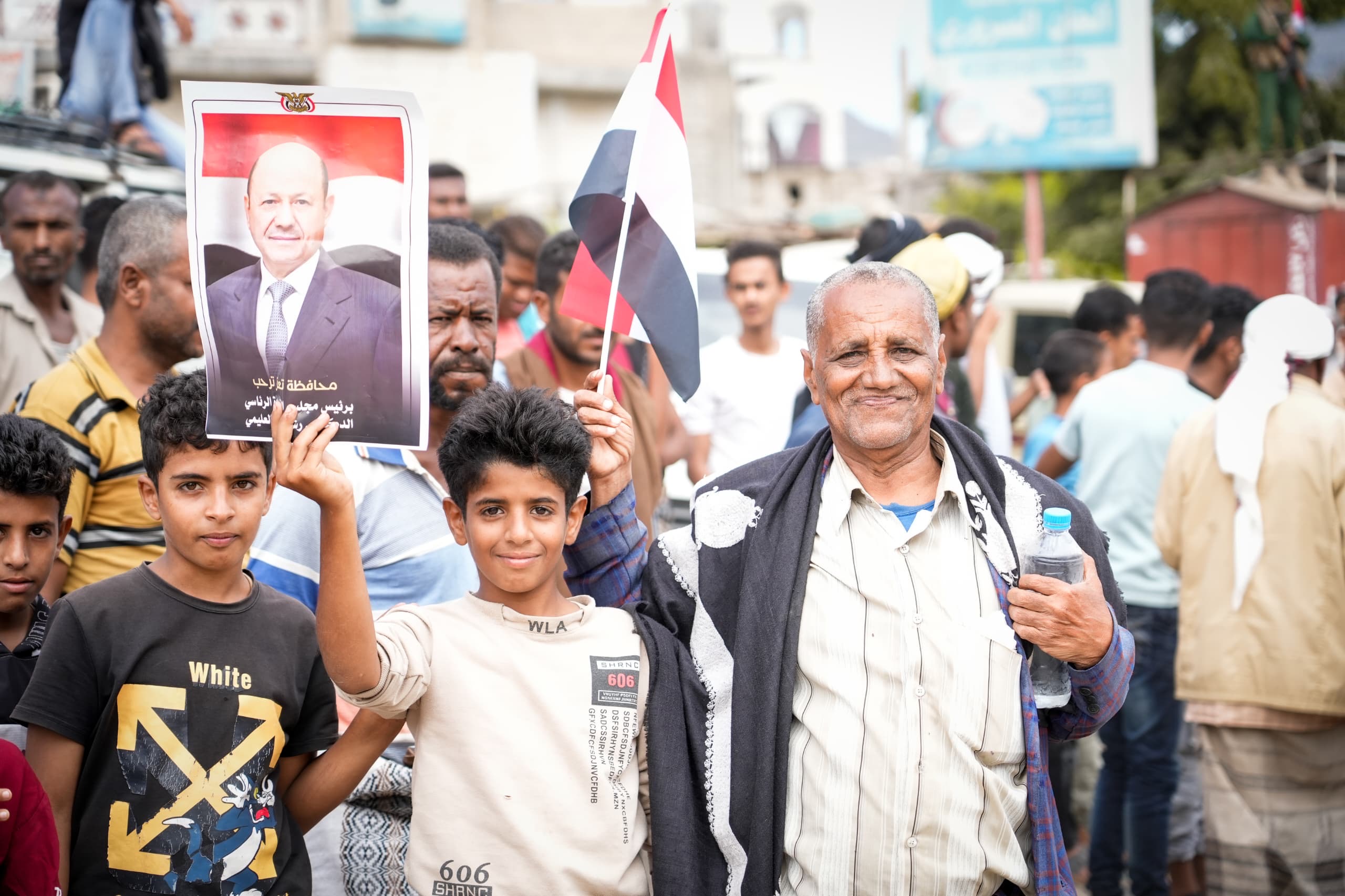 The popular reception of His Excellency President Al-Alimi during his visit to Taiz Governorate(2)