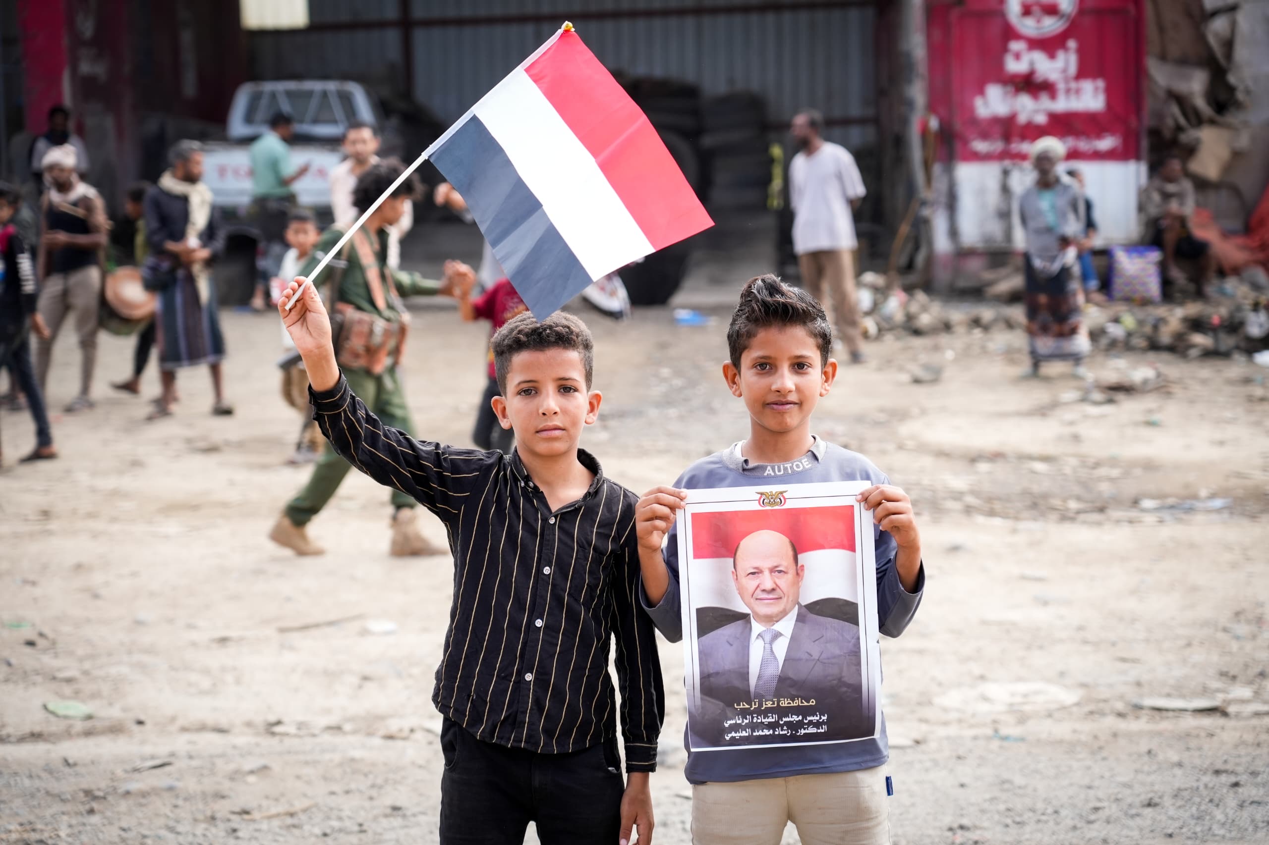 The popular reception of His Excellency President Al-Alimi during his visit to Taiz Governorate(2)