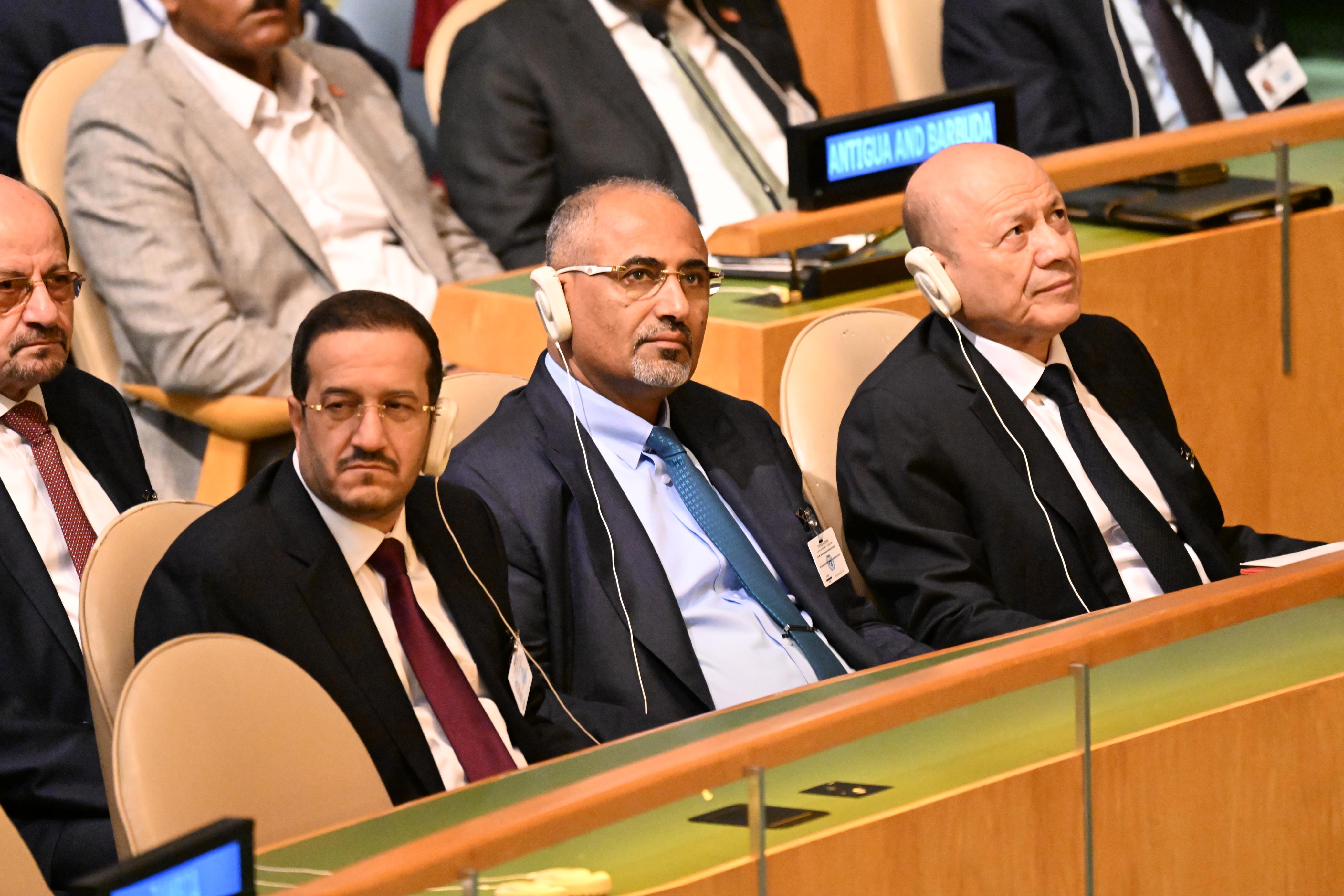 PRESIDENT AL-ALIMI, ALONG WITH AL-ZUBAIDI AND MUJALLI, THE PLC MEMBERS PARTICIPATE IN SUMMIT OF FUTURE