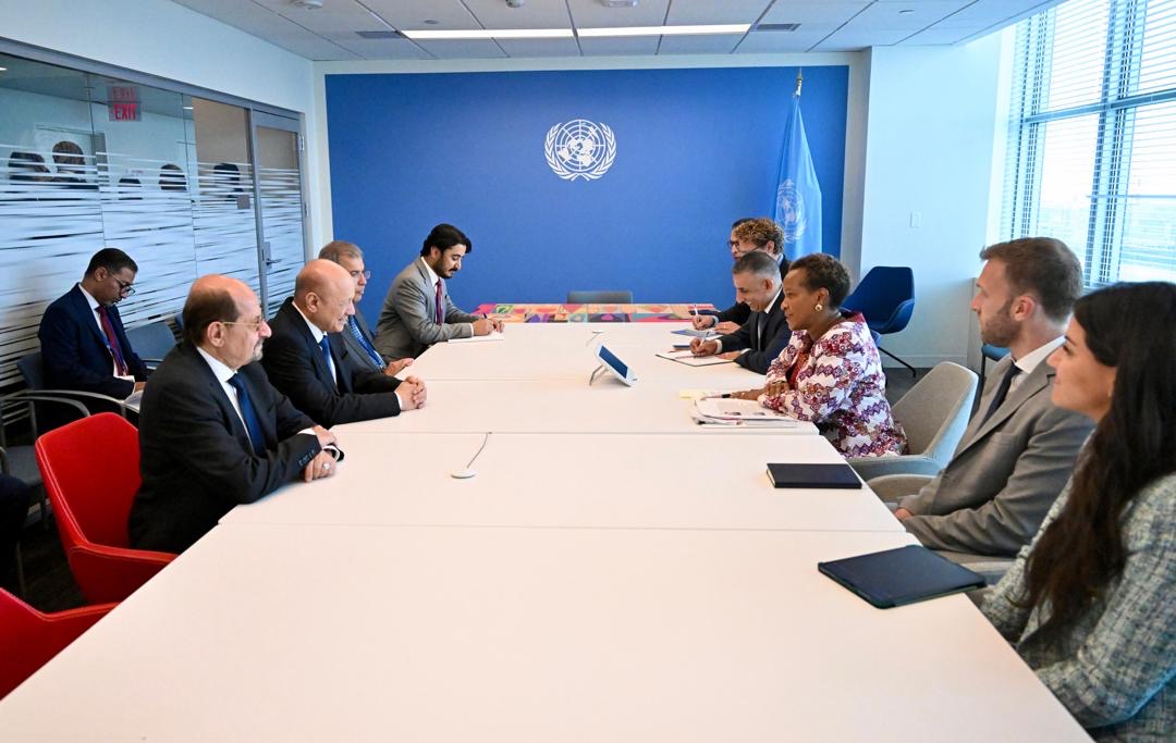 President Al-Alimi Meets with UN Acting Under Secretary-General for Humanitarian Affairs