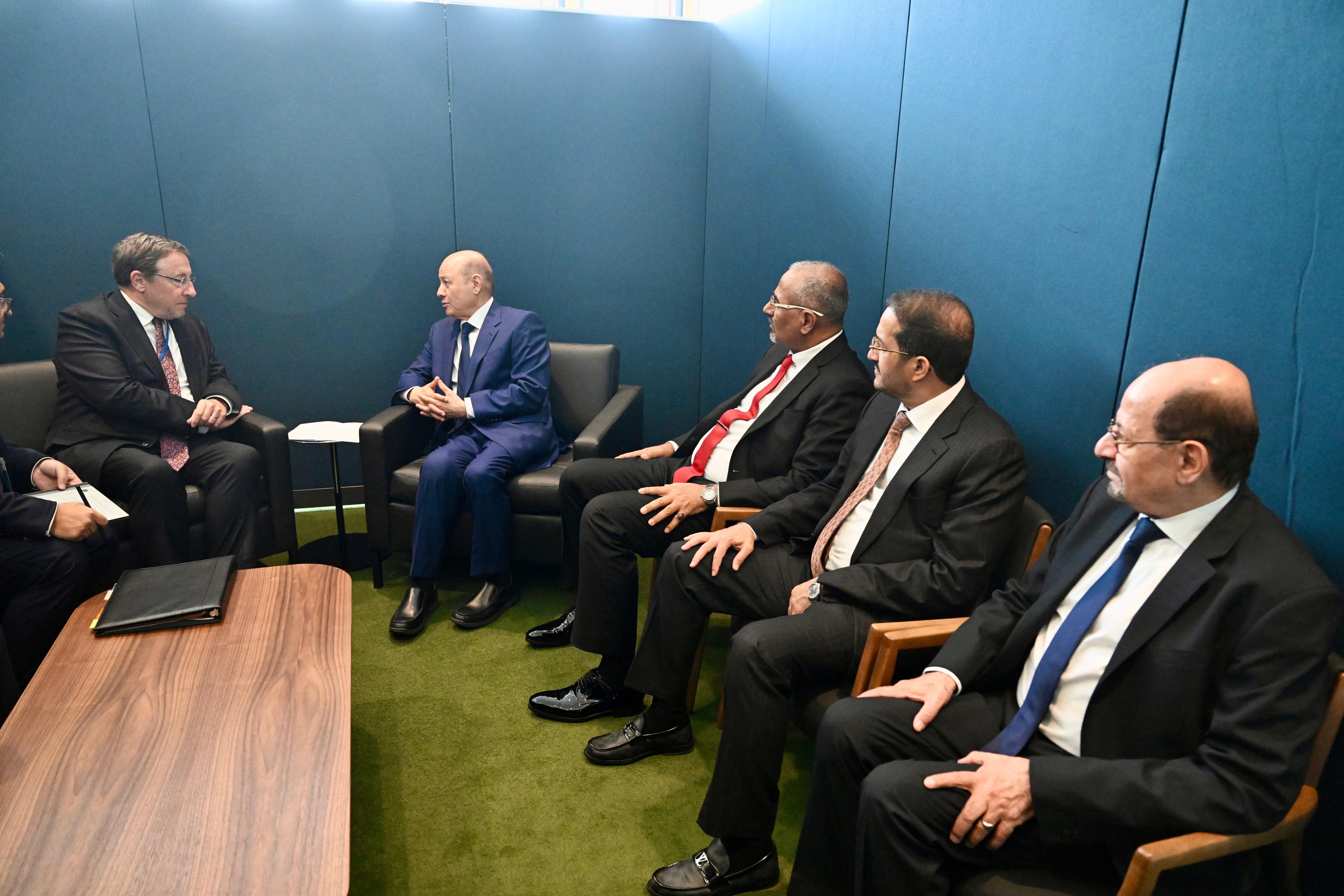 PRESIDENT AL-ALIMI MEETS WITH UNDP ADMINISTRATOR IN NEW YORK