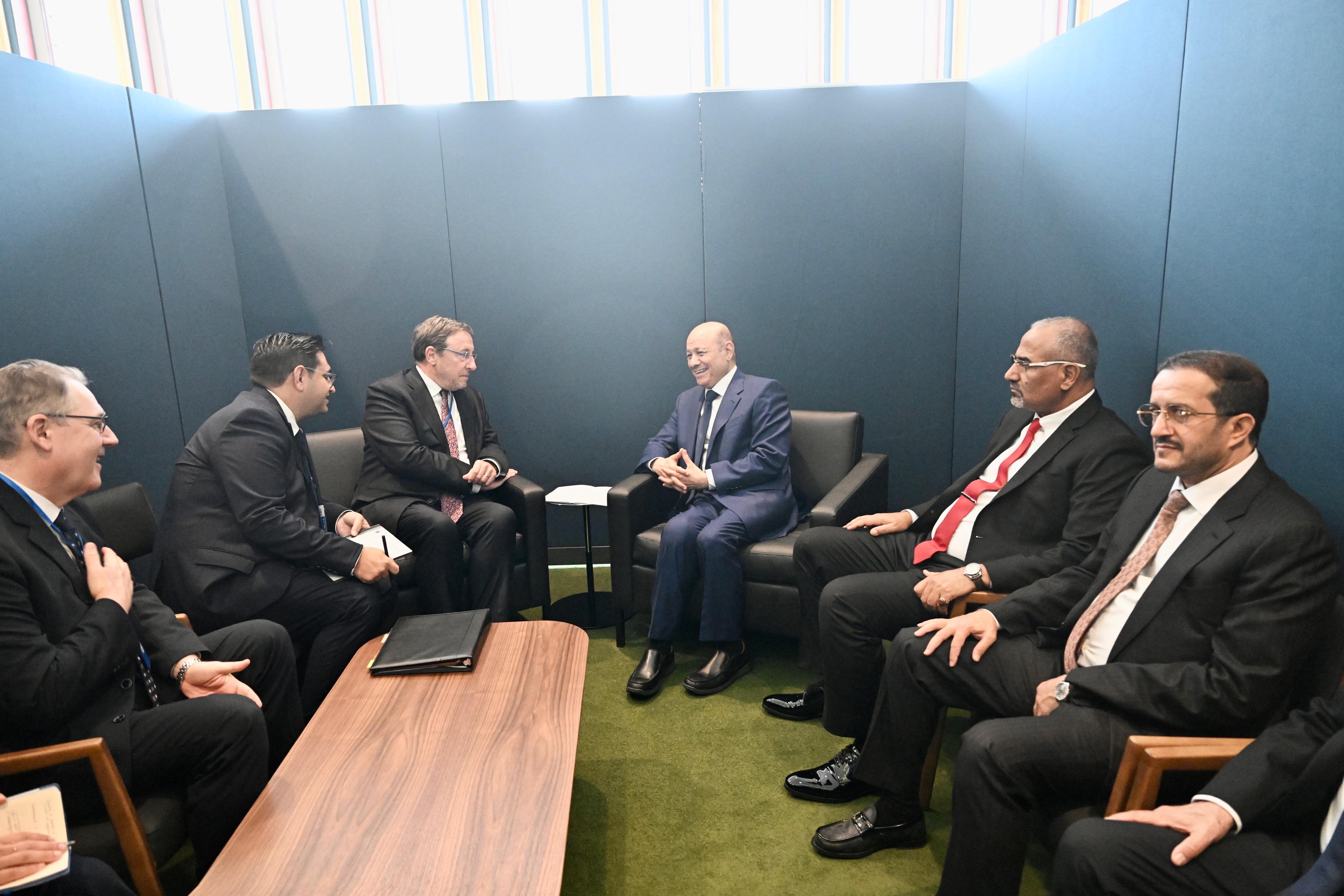 PRESIDENT AL-ALIMI MEETS WITH UNDP ADMINISTRATOR IN NEW YORK