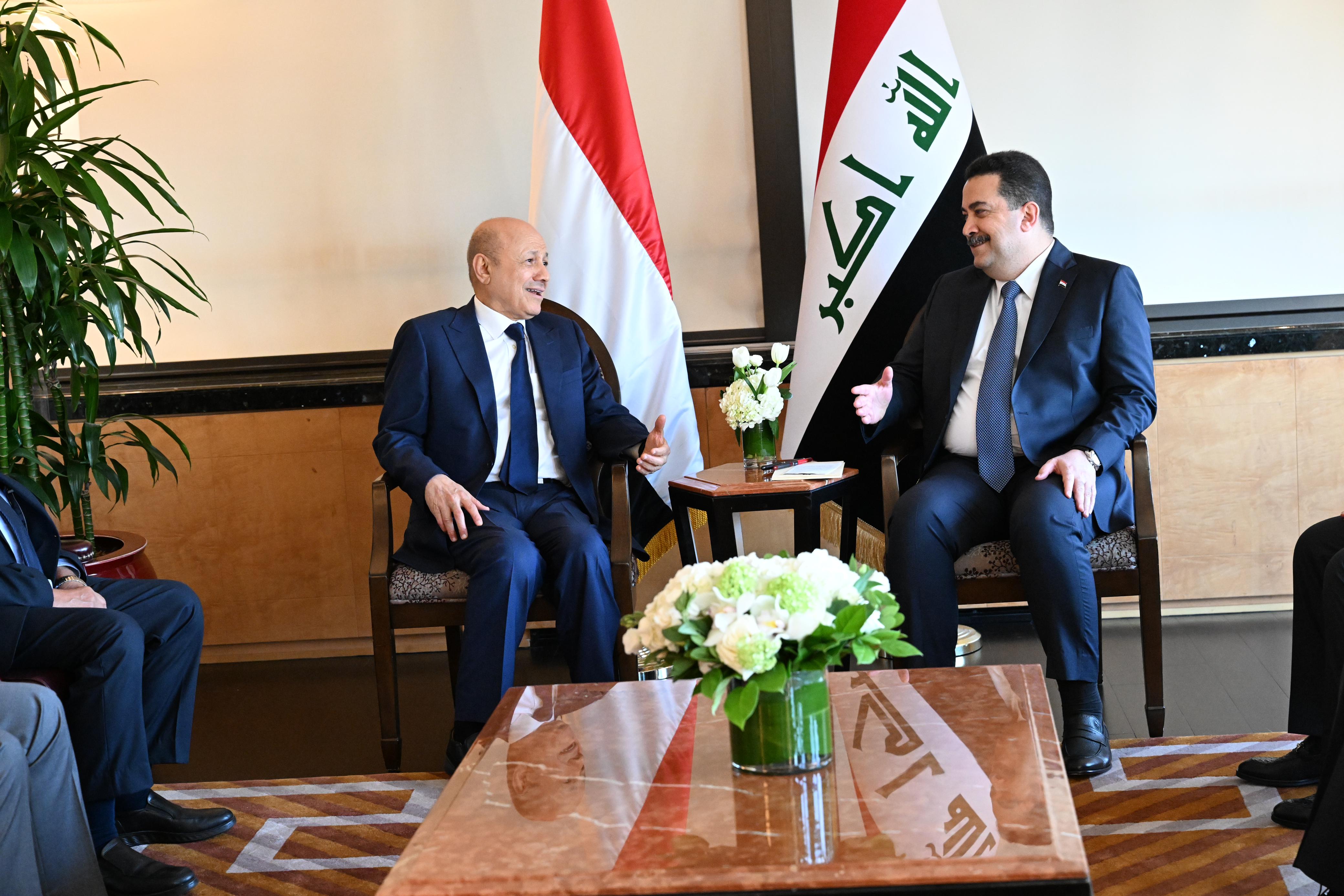 PRESIDENT AL- ALIMI MEETS IRAQI PRIME MINISTER Thu ، 21 Sep 2023