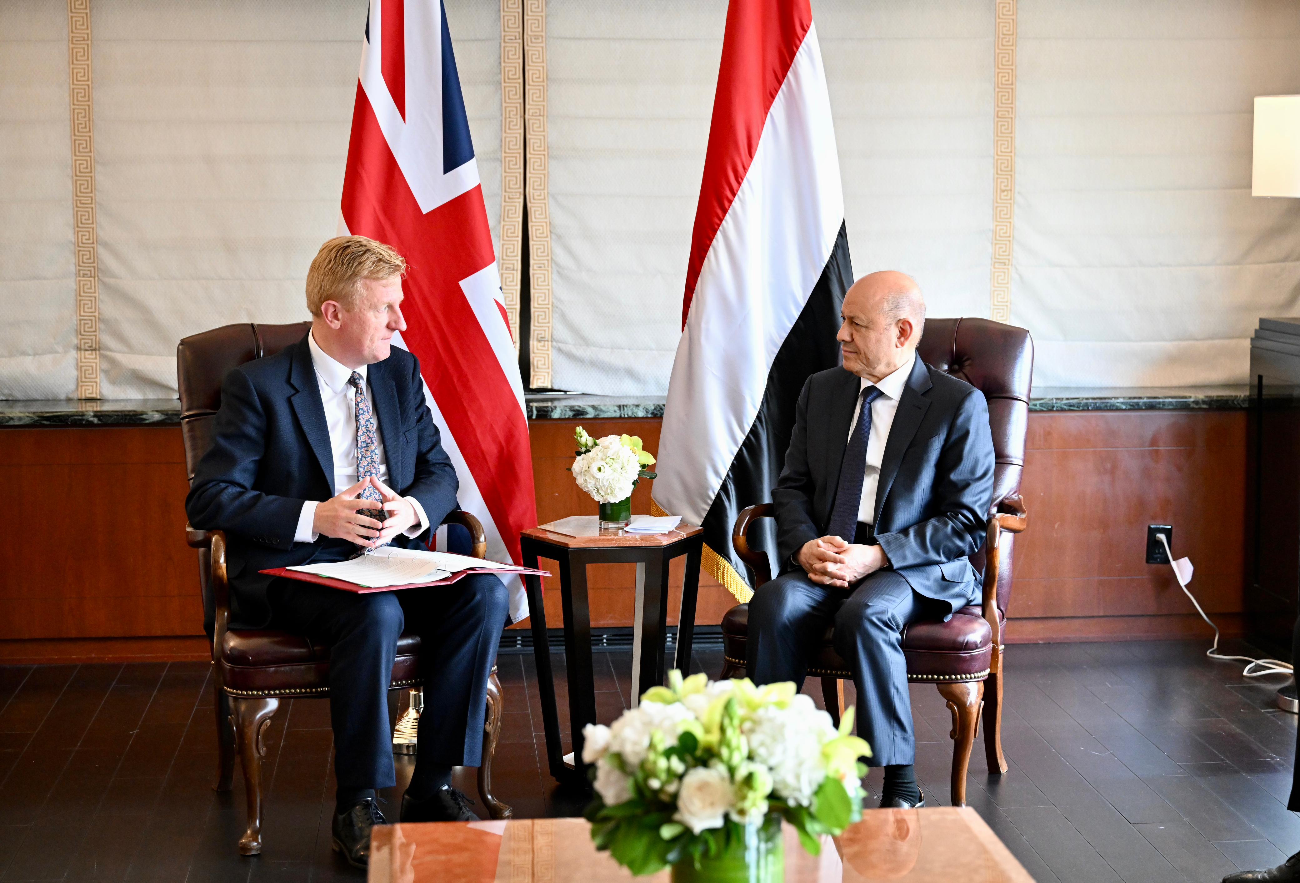 PRESIDENT AL- ALIMI RECEIVES BRITISH DEPUTY PRIME MINISTER Fri ، 22 Sep 202