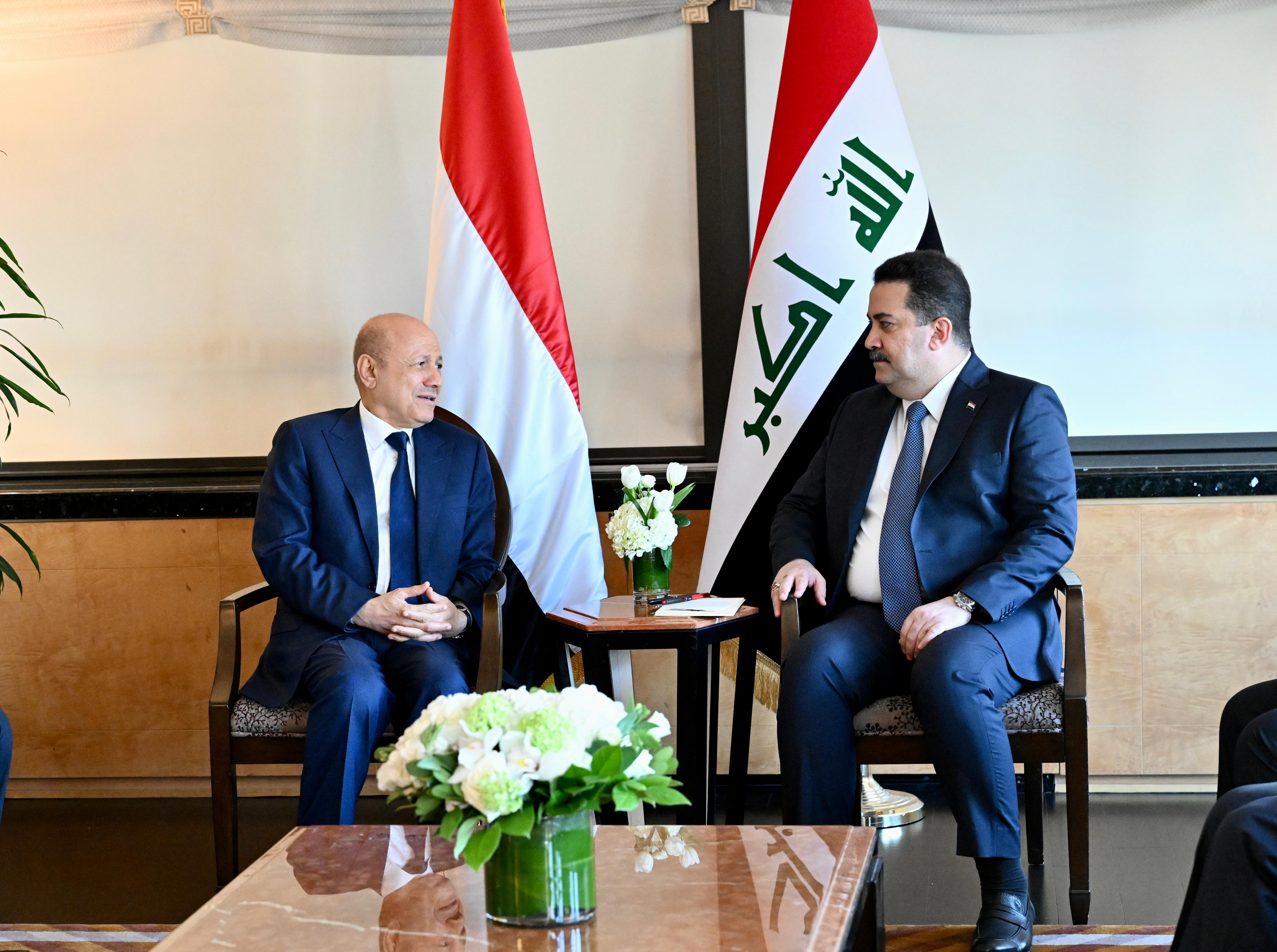 PRESIDENT AL- ALIMI MEETS IRAQI PRIME MINISTER Thu ، 21 Sep 2023