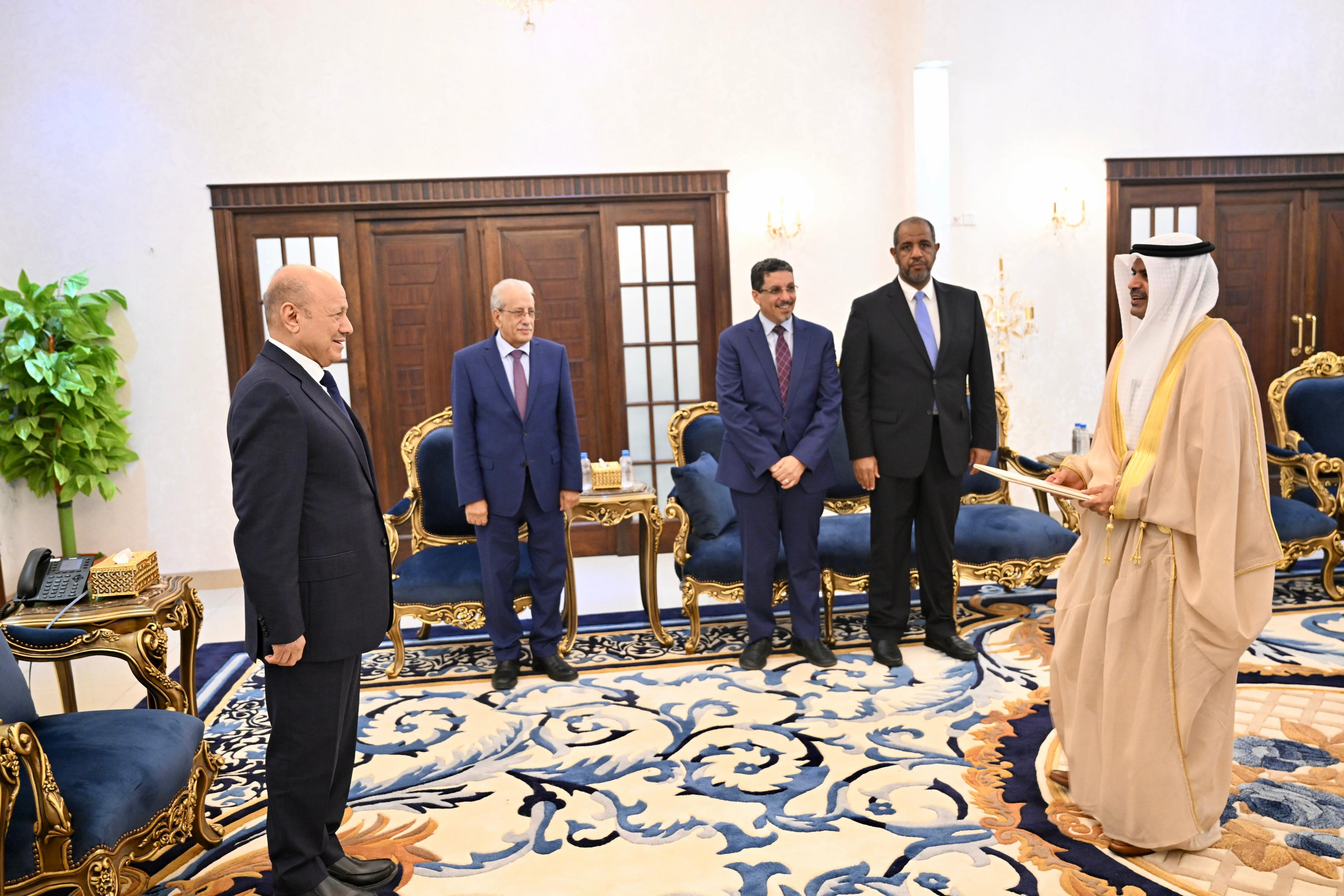 PRESIDENT AL-ALIMI RECEIVES CREDENTIALS COPY FROM KUWAITI AMBASSADOR   31 Aug 2023