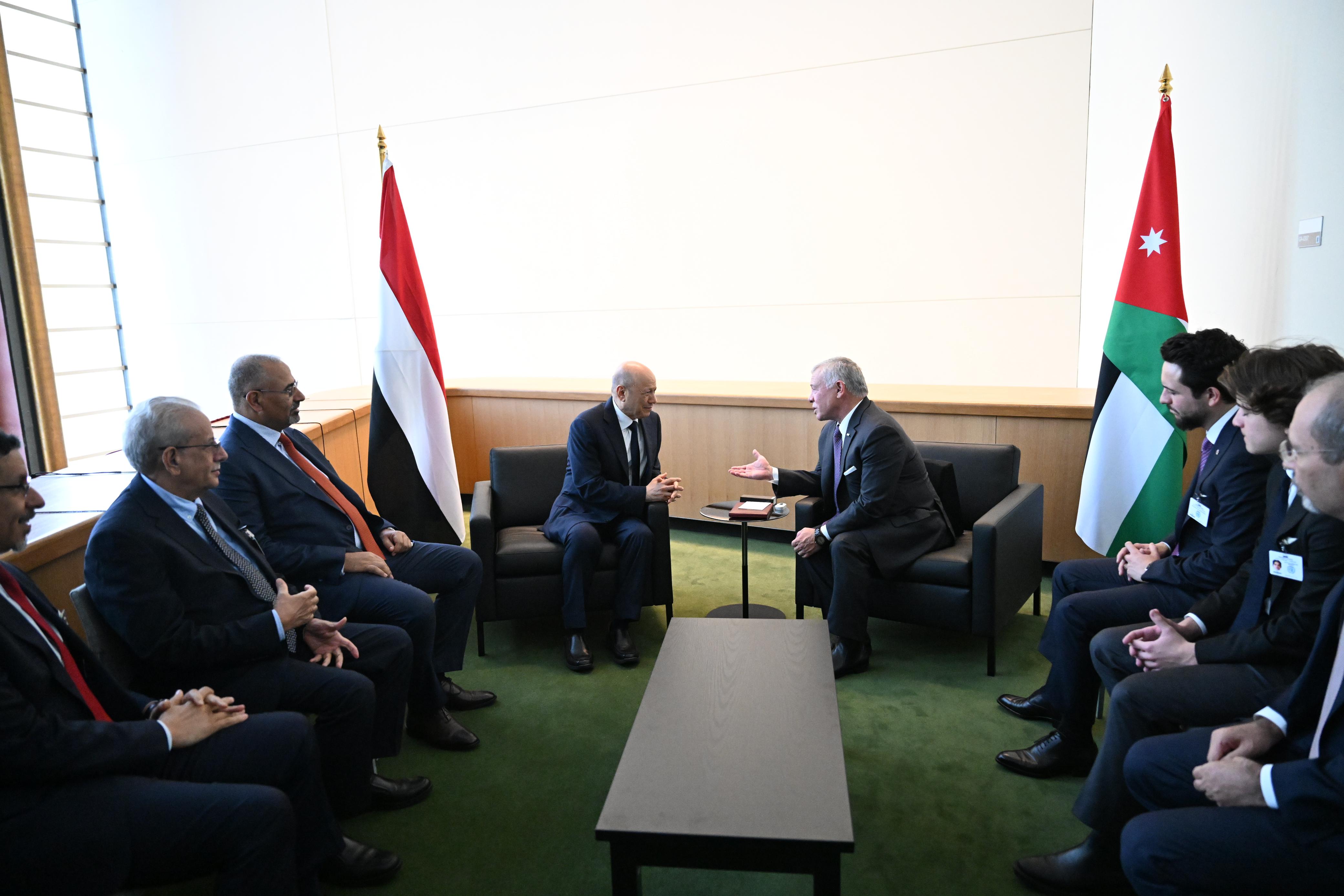 PRESIDENT AL-ALIMI MEETS WITH JORDANIAN KING ABDULLAH II Tue ، 19 Sep 2023 