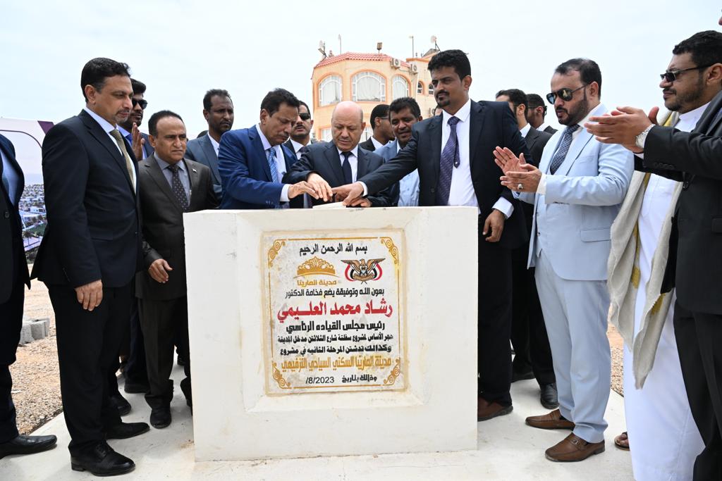 PRESIDENT AL- ALIMI INAUGURATES TOURIST, RESIDENTIAL AND ENTERTAINMENT MARINA PROJECT IN AL-MAHRA Mon ، 21 Aug 2023 (1)