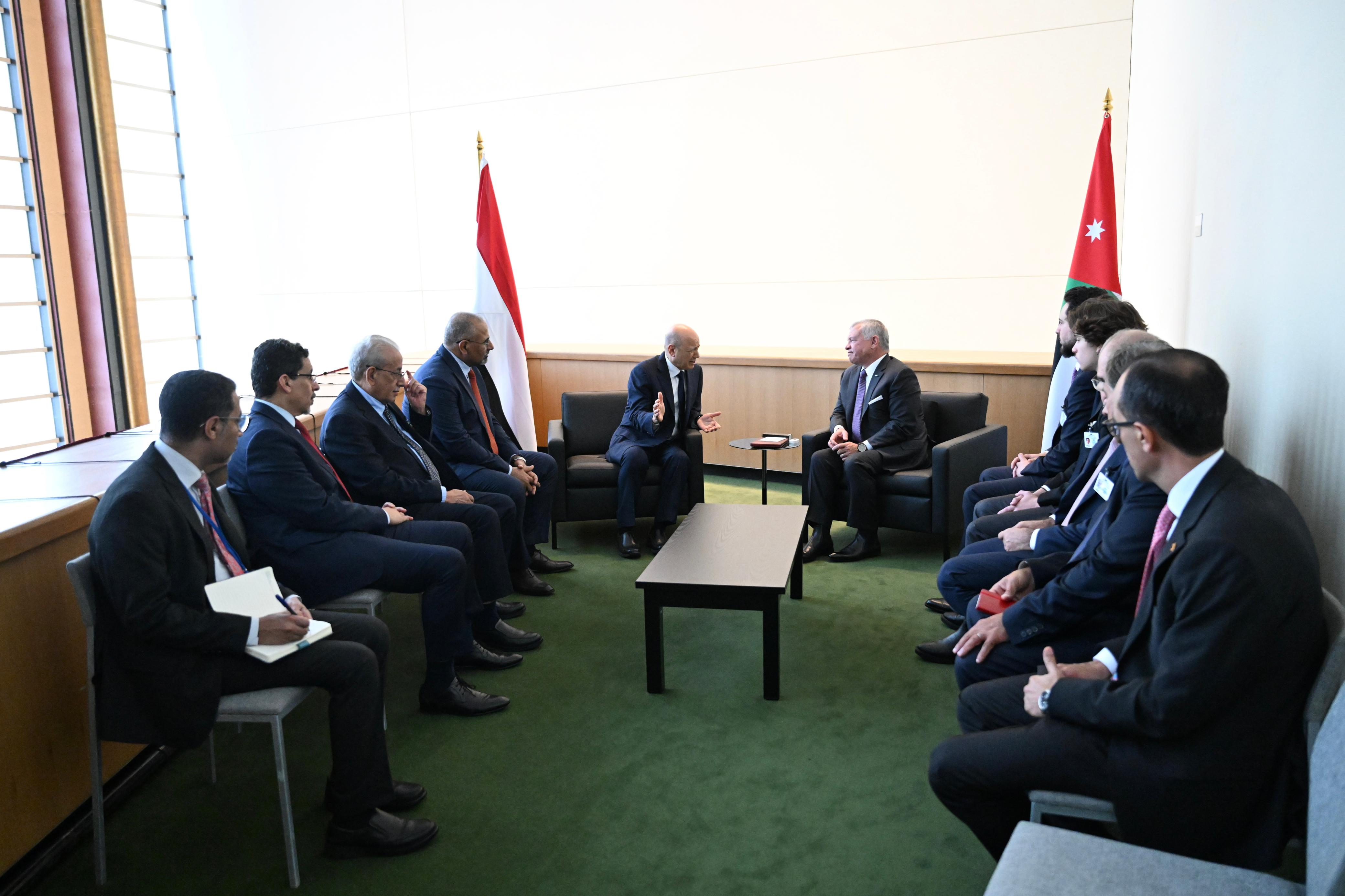 PRESIDENT AL-ALIMI MEETS WITH JORDANIAN KING ABDULLAH II Tue ، 19 Sep 2023 