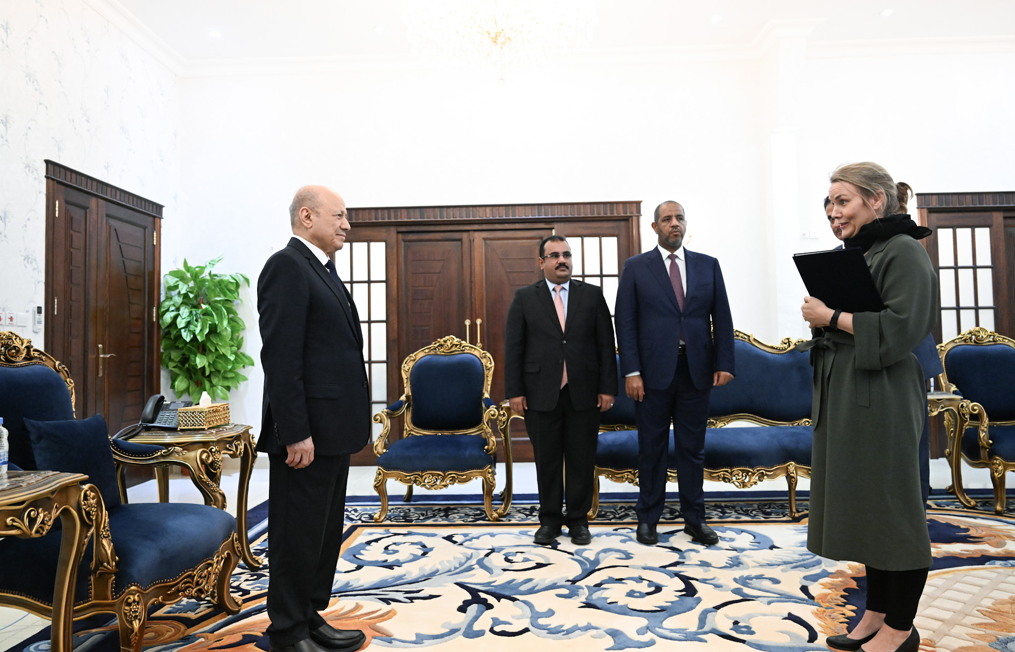 PRESIDENT AL-ALIMI RECEIVES CREDENTIALS FROM NEWLY APPOINTED AMBASSADOR OF FINLAND Tue ، 12 Sep 2023