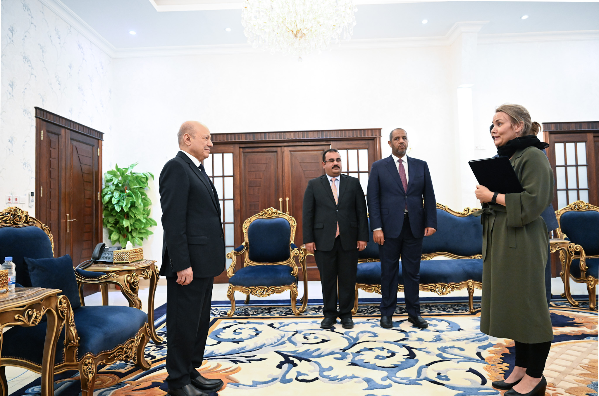 PRESIDENT AL-ALIMI RECEIVES CREDENTIALS FROM NEWLY APPOINTED AMBASSADOR OF FINLAND Tue ، 12 Sep 2023