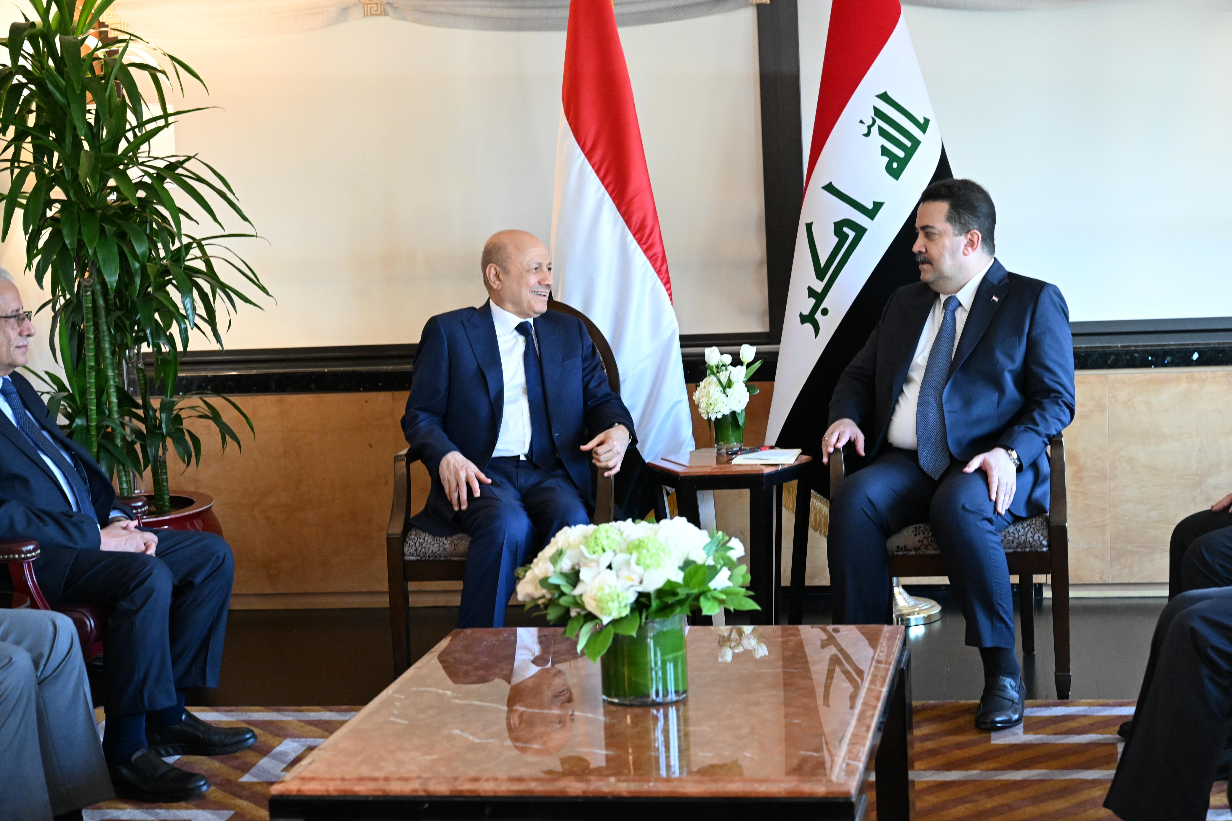 PRESIDENT AL- ALIMI MEETS IRAQI PRIME MINISTER Thu ، 21 Sep 2023