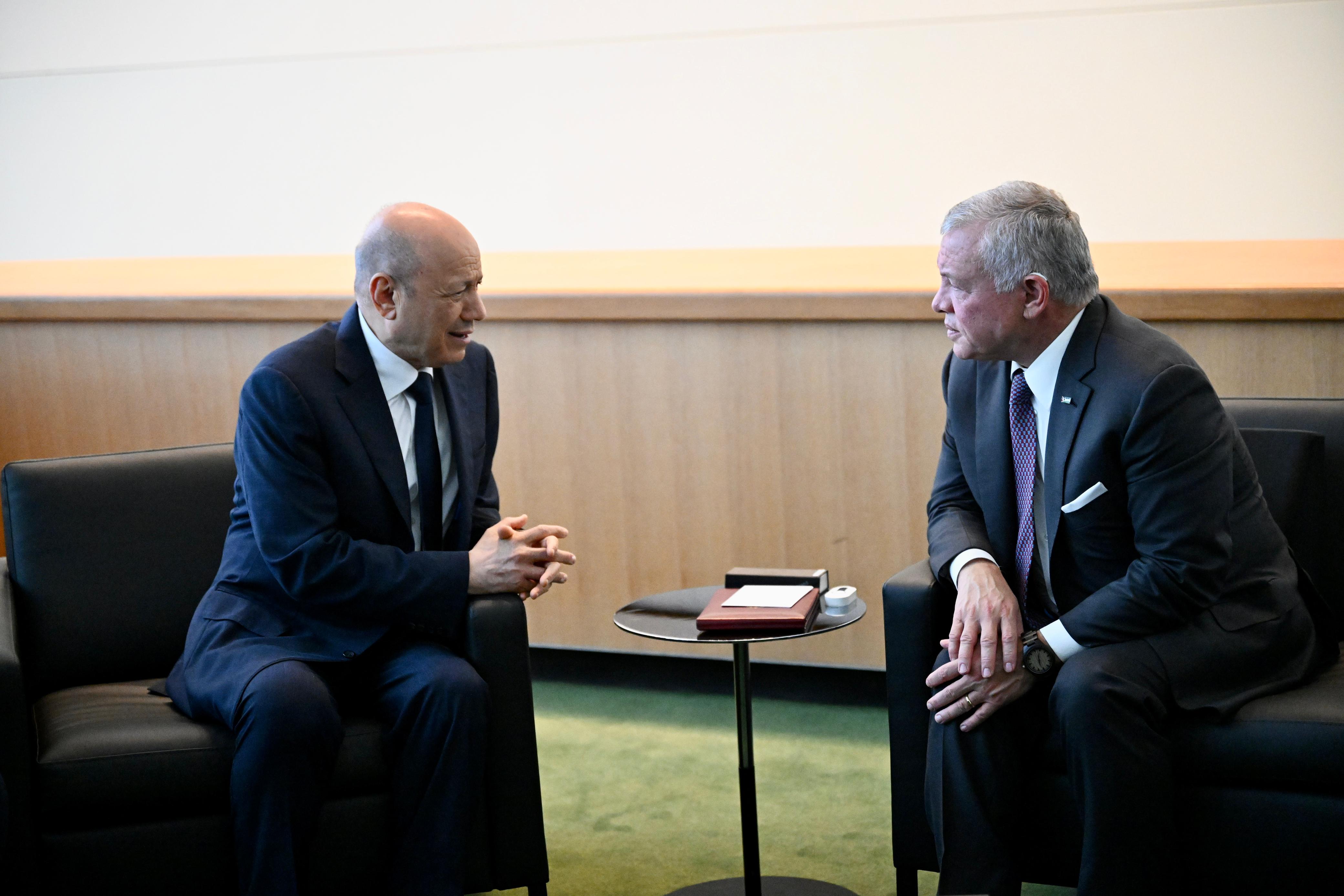 PRESIDENT AL-ALIMI MEETS WITH JORDANIAN KING ABDULLAH II Tue ، 19 Sep 2023 