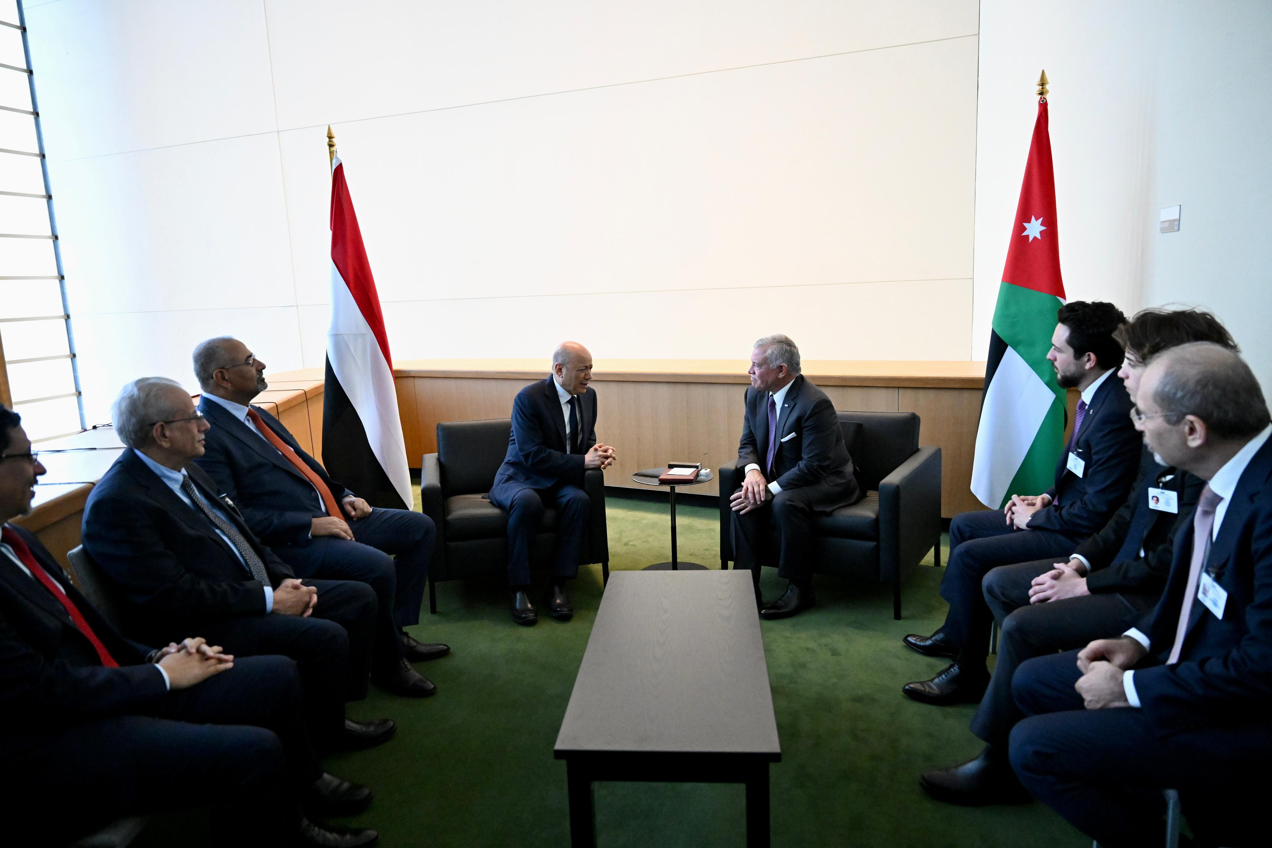 PRESIDENT AL-ALIMI MEETS WITH JORDANIAN KING ABDULLAH II Tue ، 19 Sep 2023 