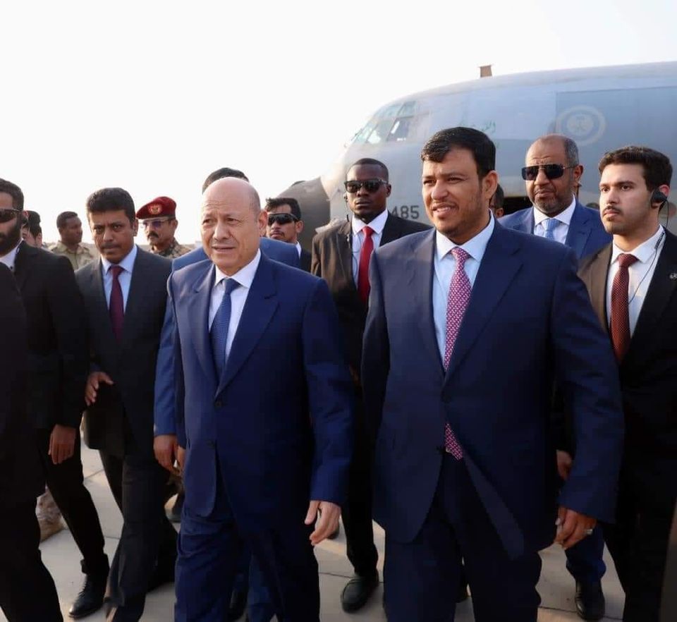 His Excellency President of the Presidential Leadership Council and member of the Council, Abdullah Al-Alimi, back to the interim capital of Aden