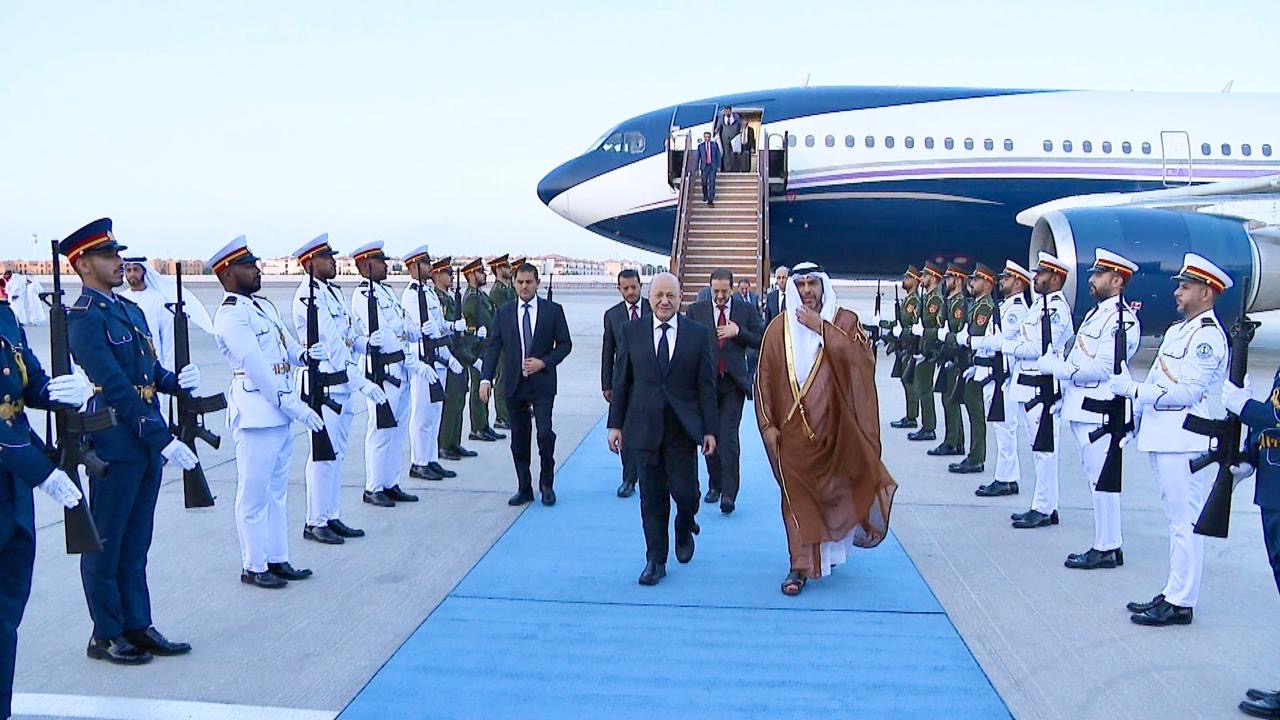 PRESIDENT OF THE LEADERSHIP COUNCIL ARRIVES IN ABU DHABI ON AN OFFICIAL VISIT TO THE UAE