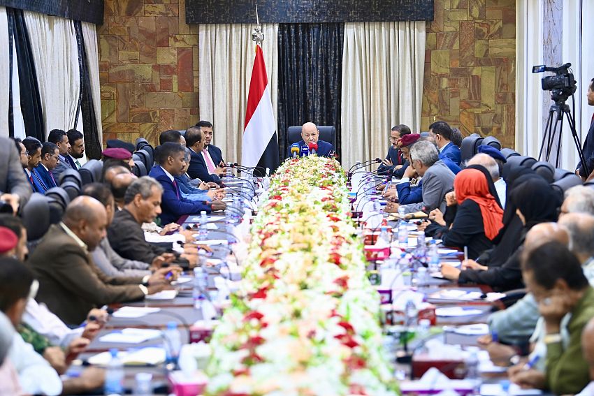 PRESIDENT AL-ALIMI HOLDS MEETING WITH LEADERSHIPS OF LOCAL AUTHORITY AND EXECUTIVE OFFICE IN HADHRAMAUT