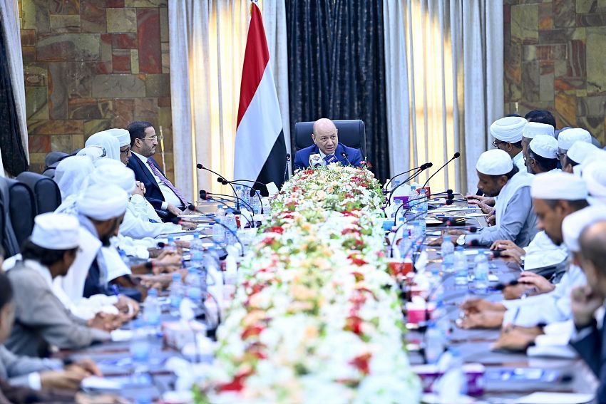 PRESIDENT AL-ALIMI MEETS WITH RELIGIOUS SCHOLARS AND RECONCILIATION COMMISSION IN HADHRAMOUT