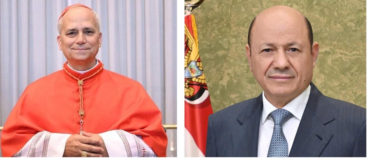 رئيس مجلس القيادة يهنئ البابا ليو الرابع عشر بمناسبة انتخابه بابا للفاتيكان