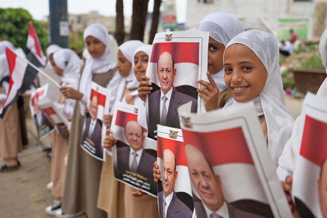 الاستقبال الشعبي لفخامة الرئيس في تعز (2)