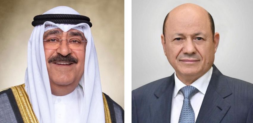 رئيس مجلس القيادة يهنئ أمير الكويت بالعيد الوطني وذكرى التحرير
