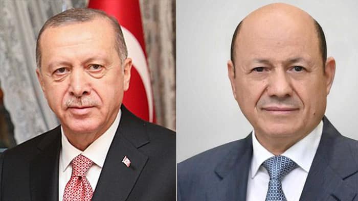 رئيس مجلس القيادة يهنئ الرئيس التركي بمناسبة فوزه في الانتخابات
